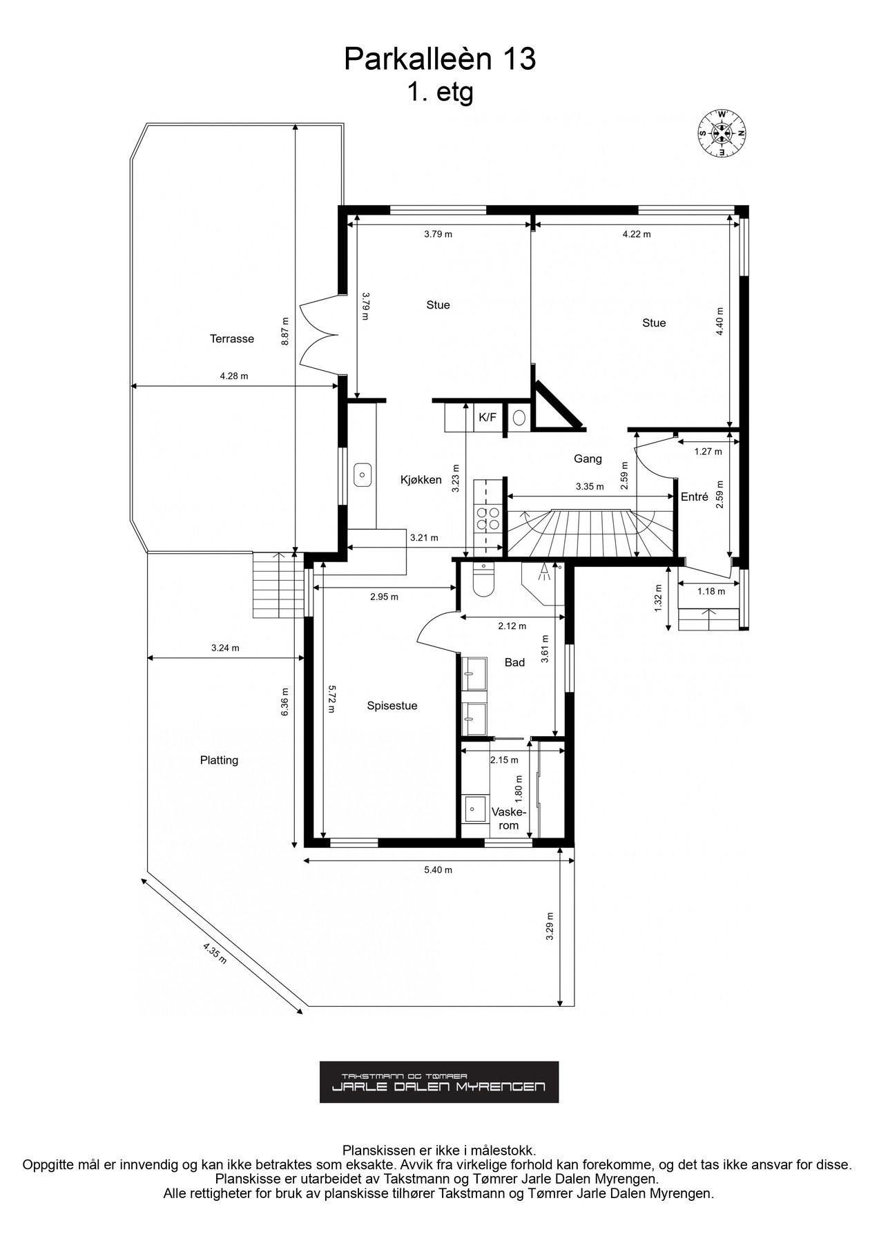 Plantegning 1. etasje. Galleribilde