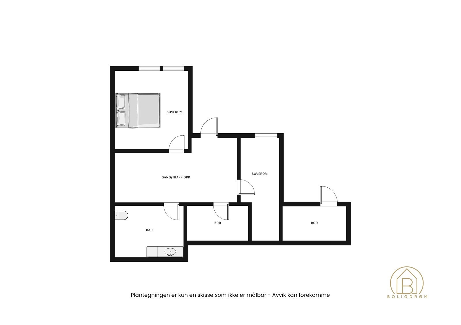 Plantegning underetasje. Galleribilde