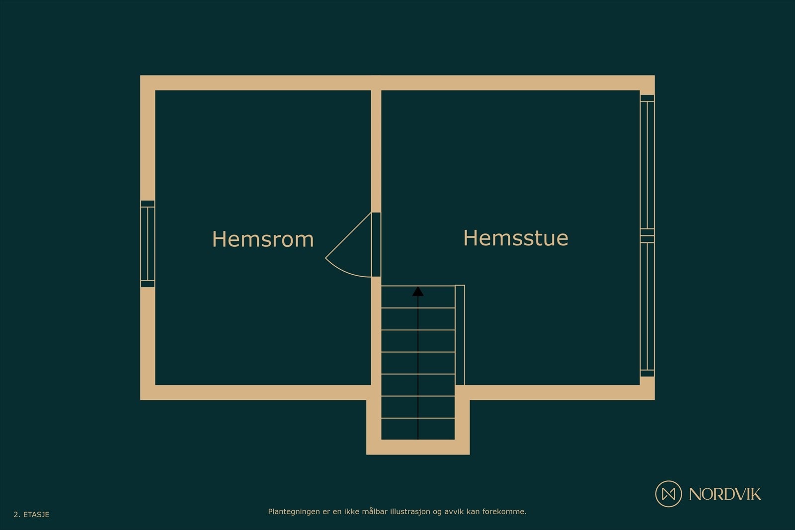 Plantegning - 2 etg Galleribilde