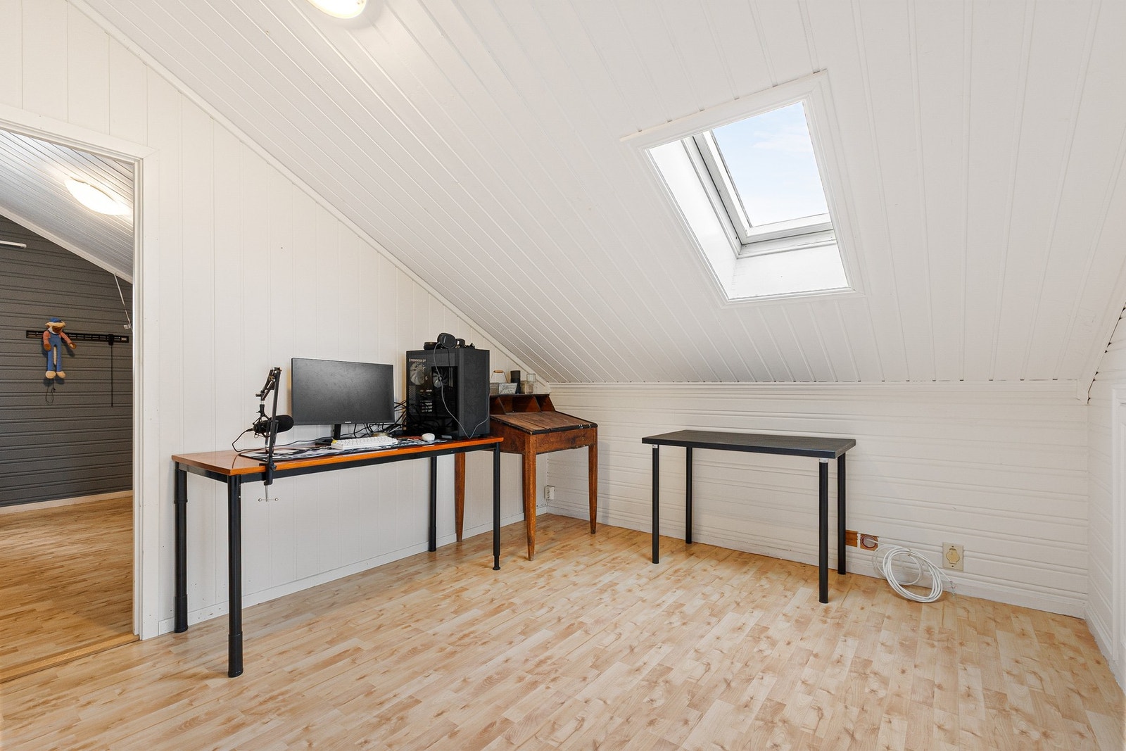 Her er det god plass til hjemmekontoret Galleribilde