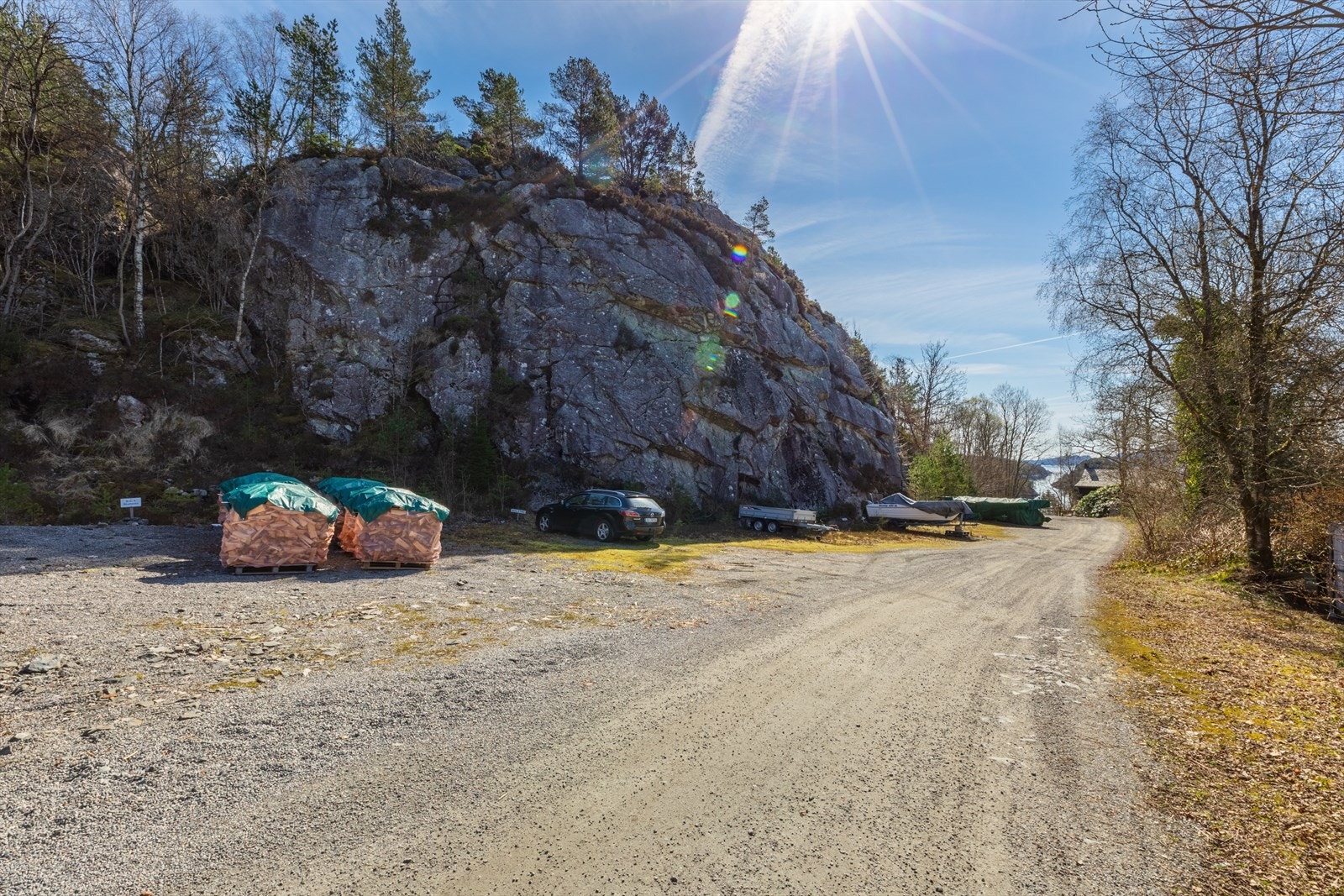 Felles parkeringsplass Galleribilde