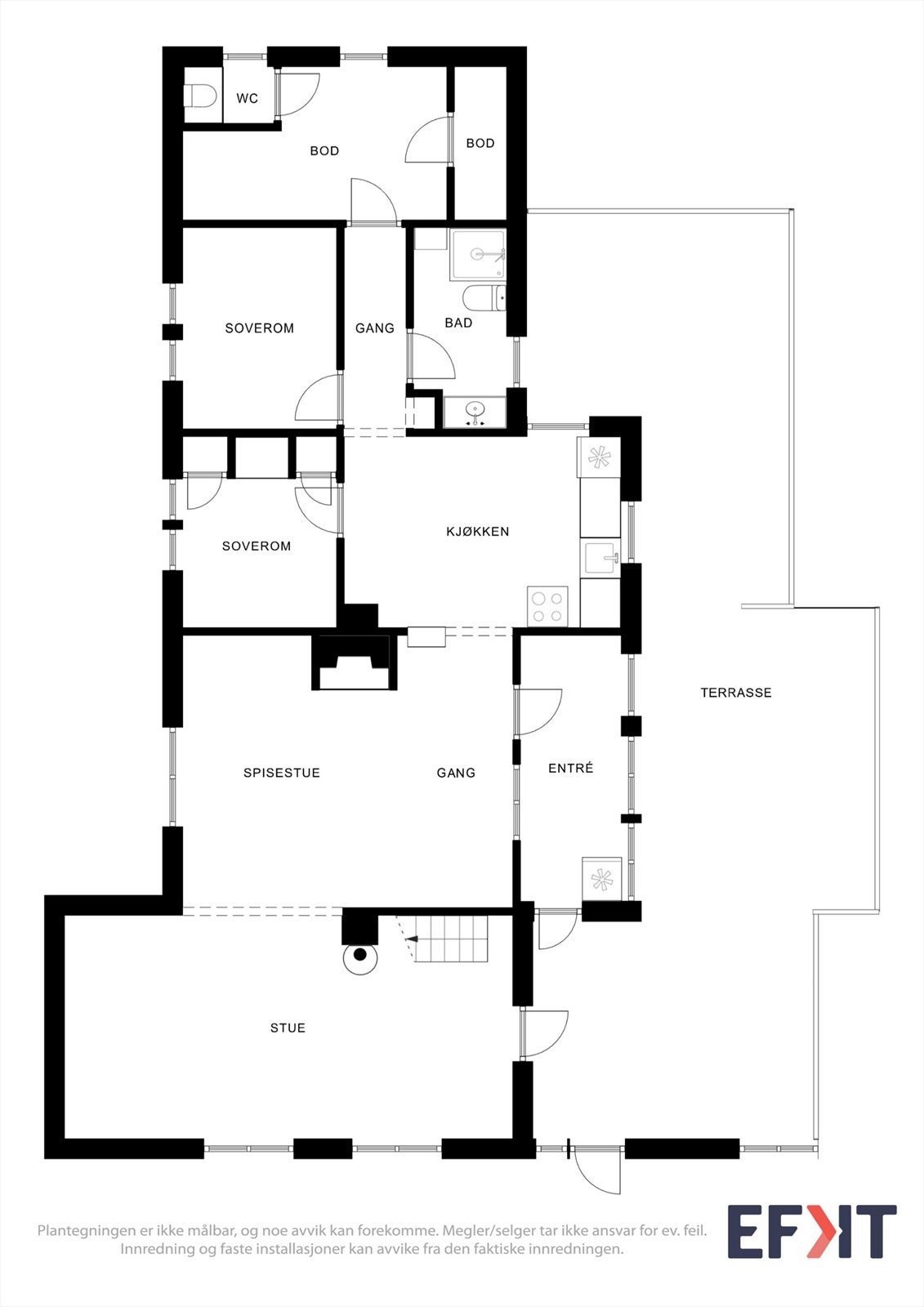 Plantegninger 1.etasje Galleribilde