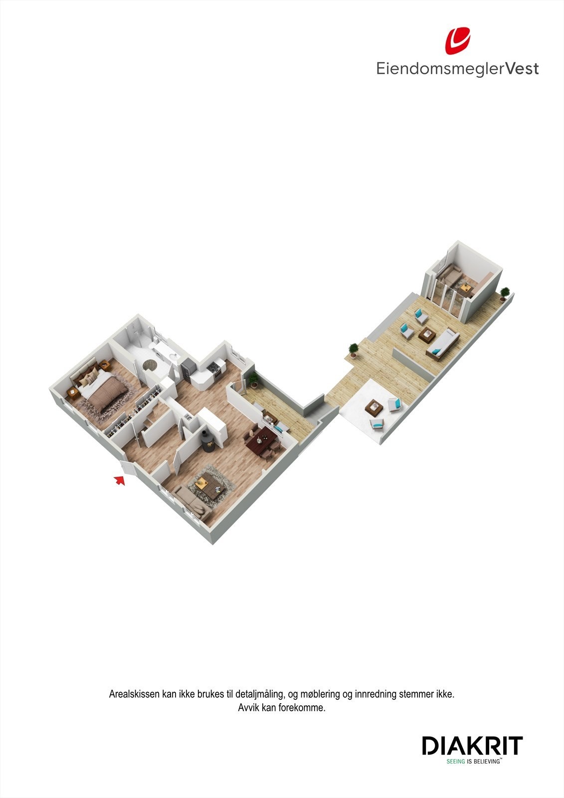 Plantegning 1. etg. Galleribilde