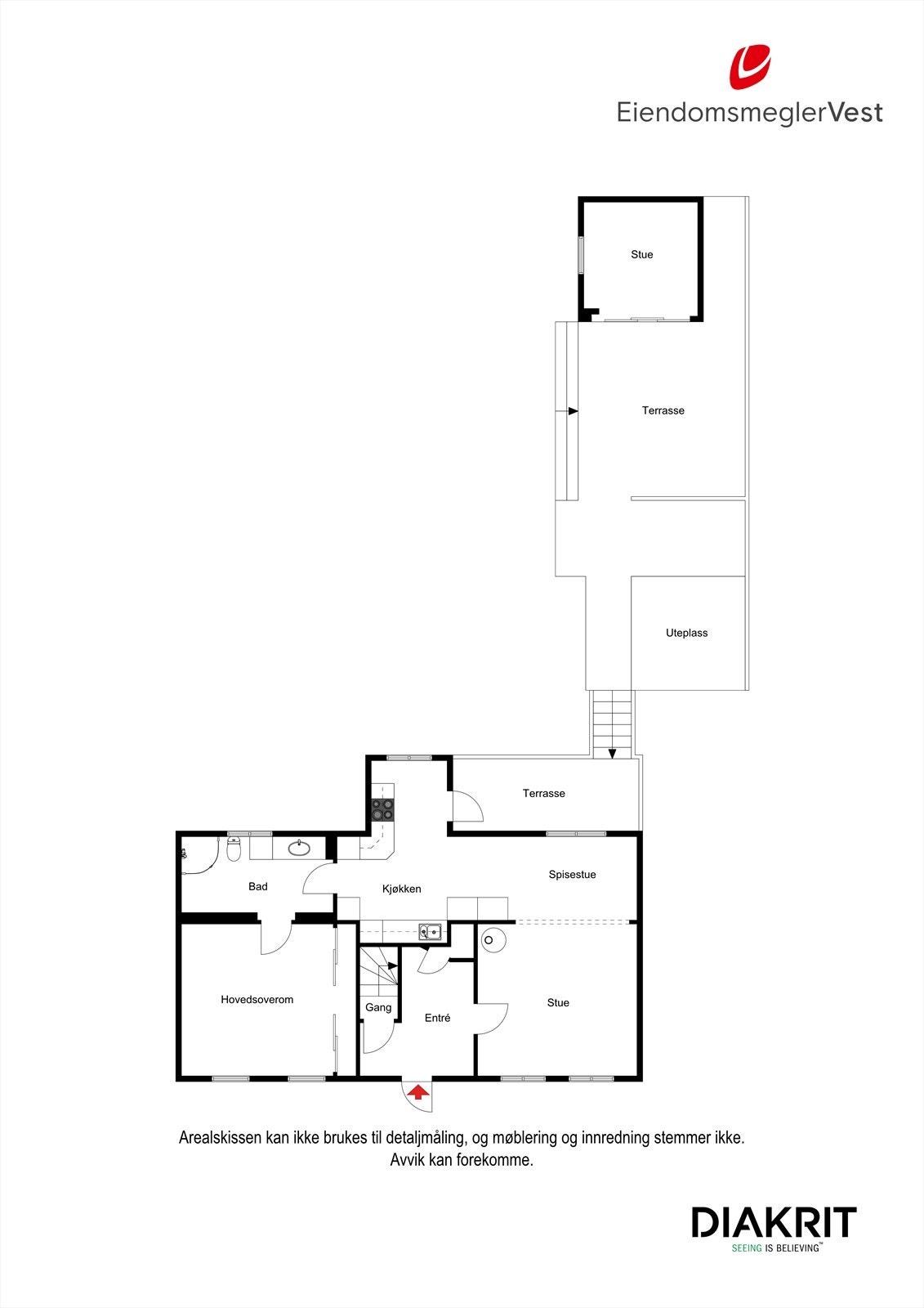 Plantegning 1. etg. Galleribilde