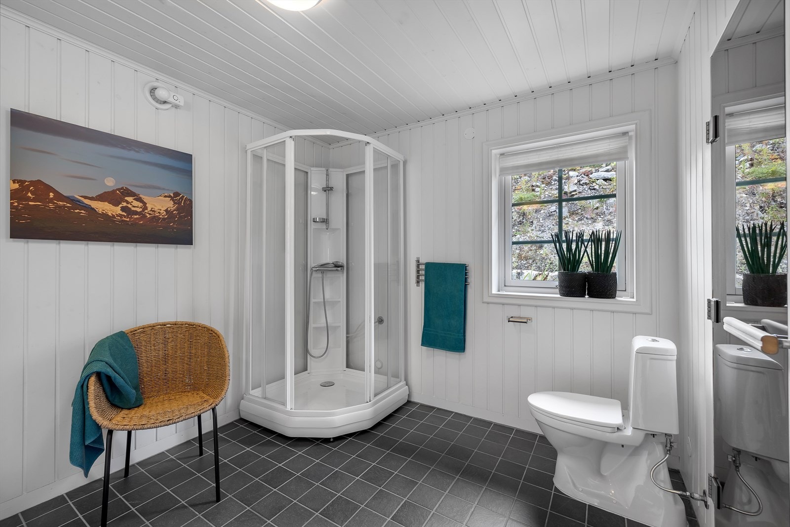 Badstu i tilknytning til badrom. Galleribilde