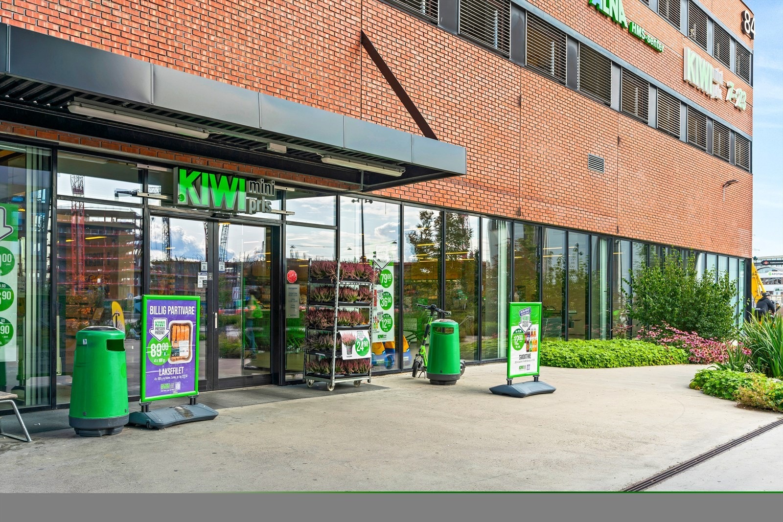 Dagligvarehandelen kan enkelt gjøres på Kiwi. Galleribilde