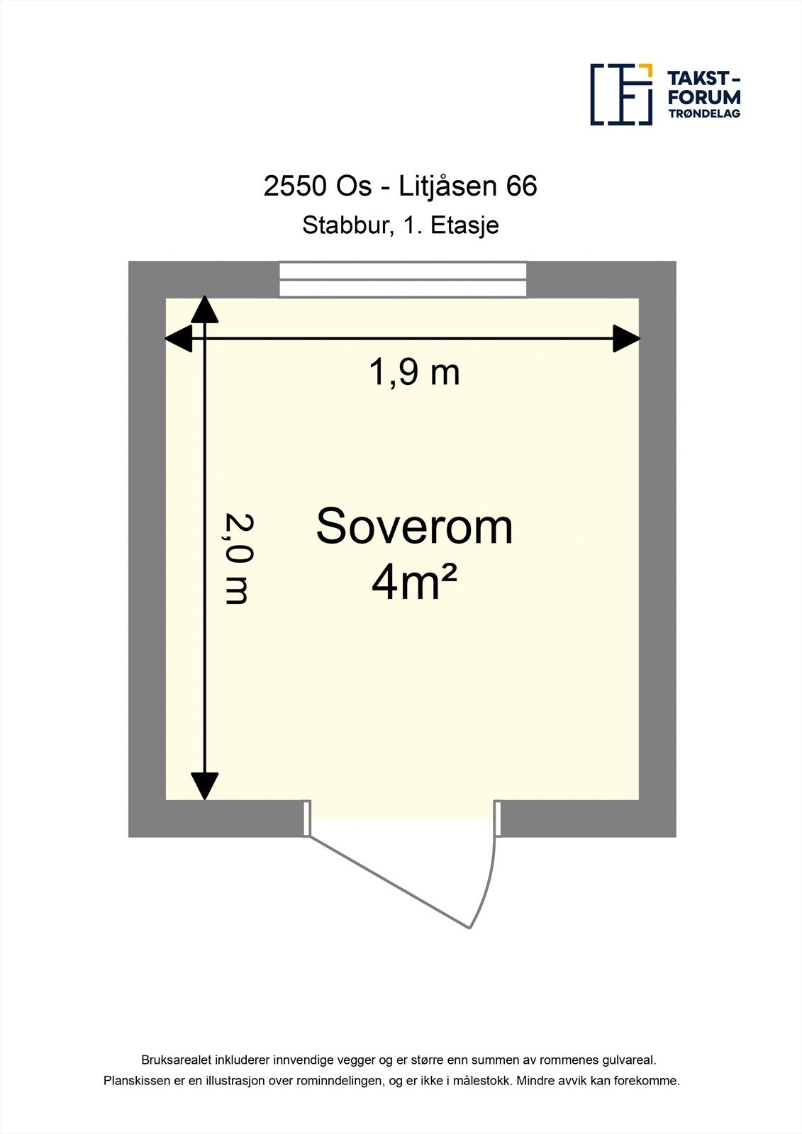 Planskisse stabbur. Galleribilde