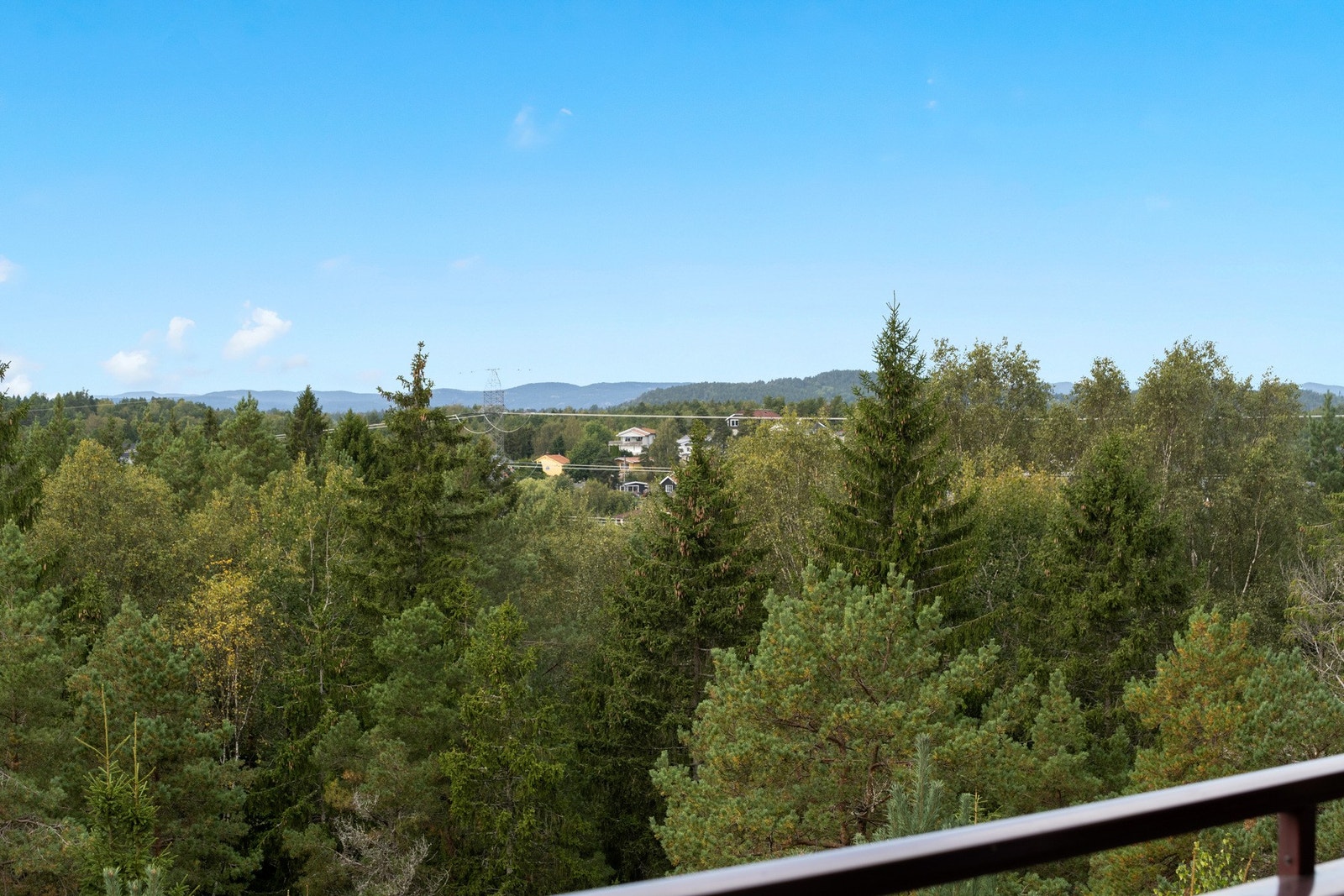 Koselig utsikt fra balkongen. Galleribilde