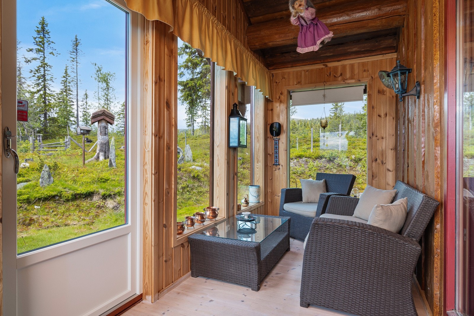 Utestue som er innglasset Galleribilde