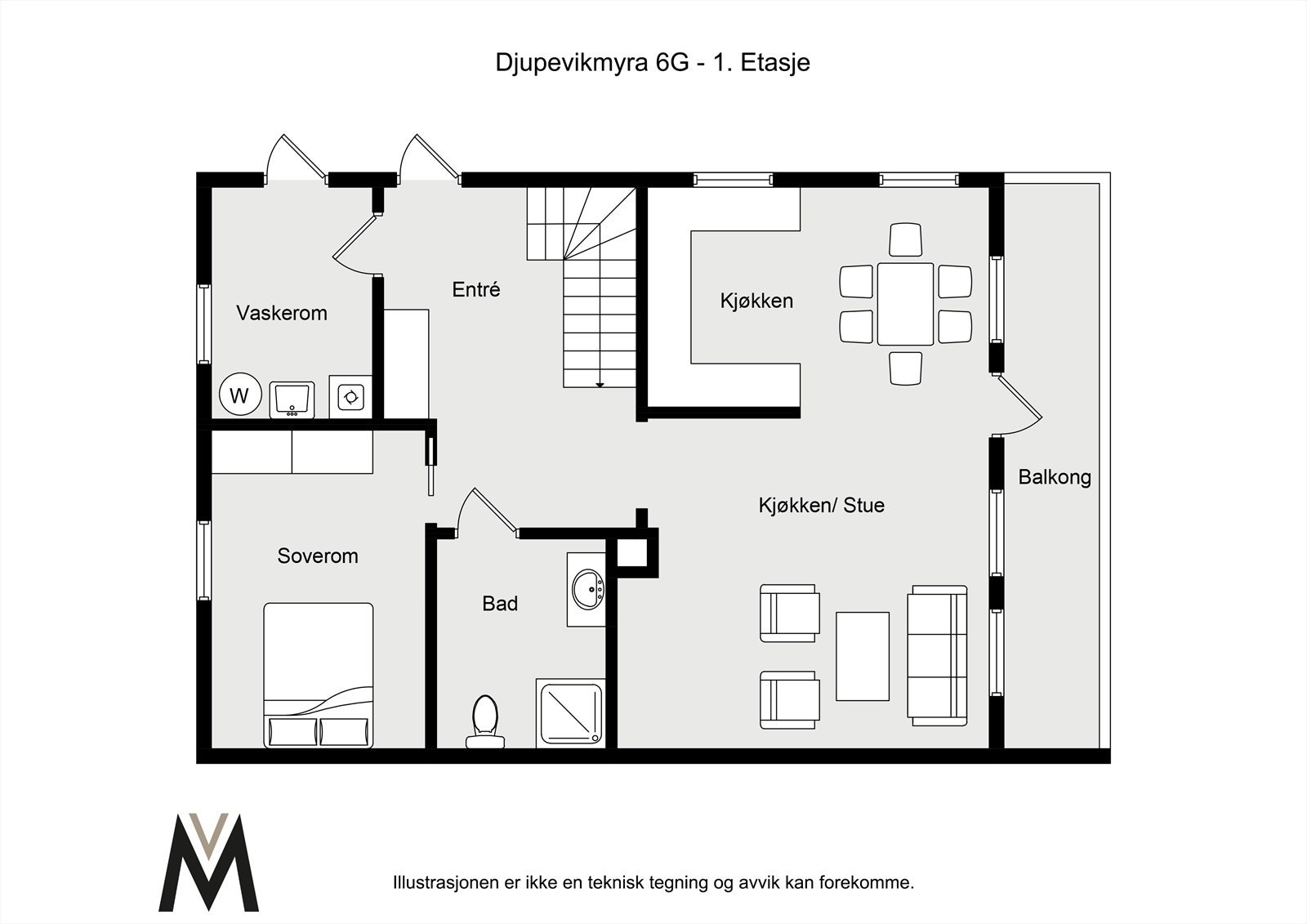 - Plantegning 1. etasje - Galleribilde