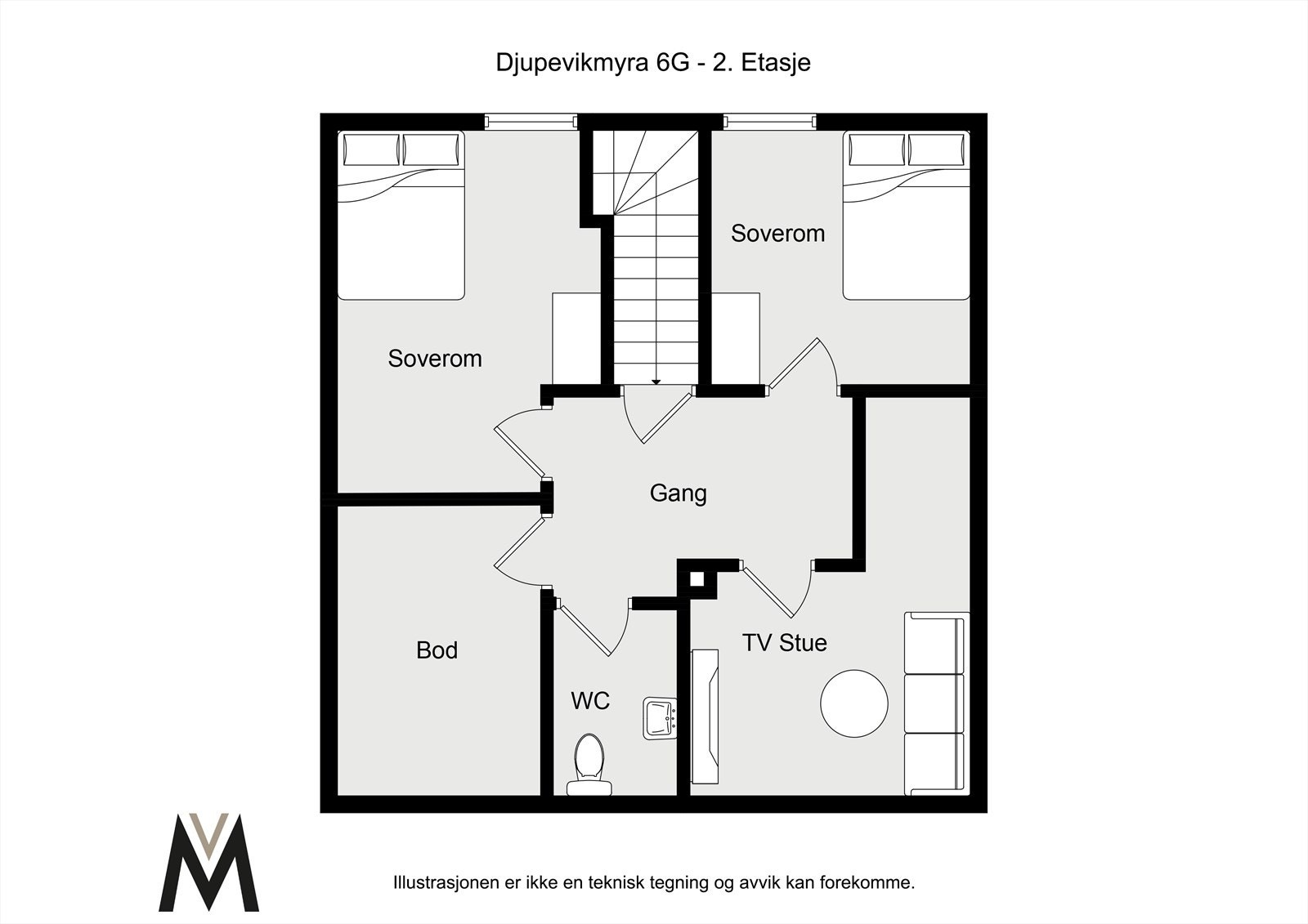 - Plantegning 2. etasje - Galleribilde