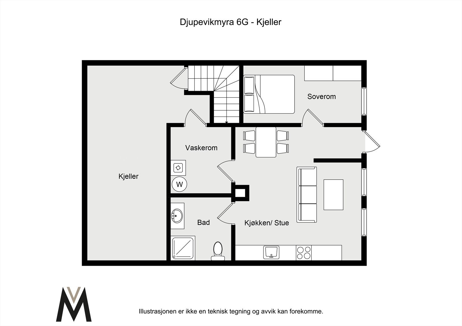 - Plantegning kjeller - Galleribilde