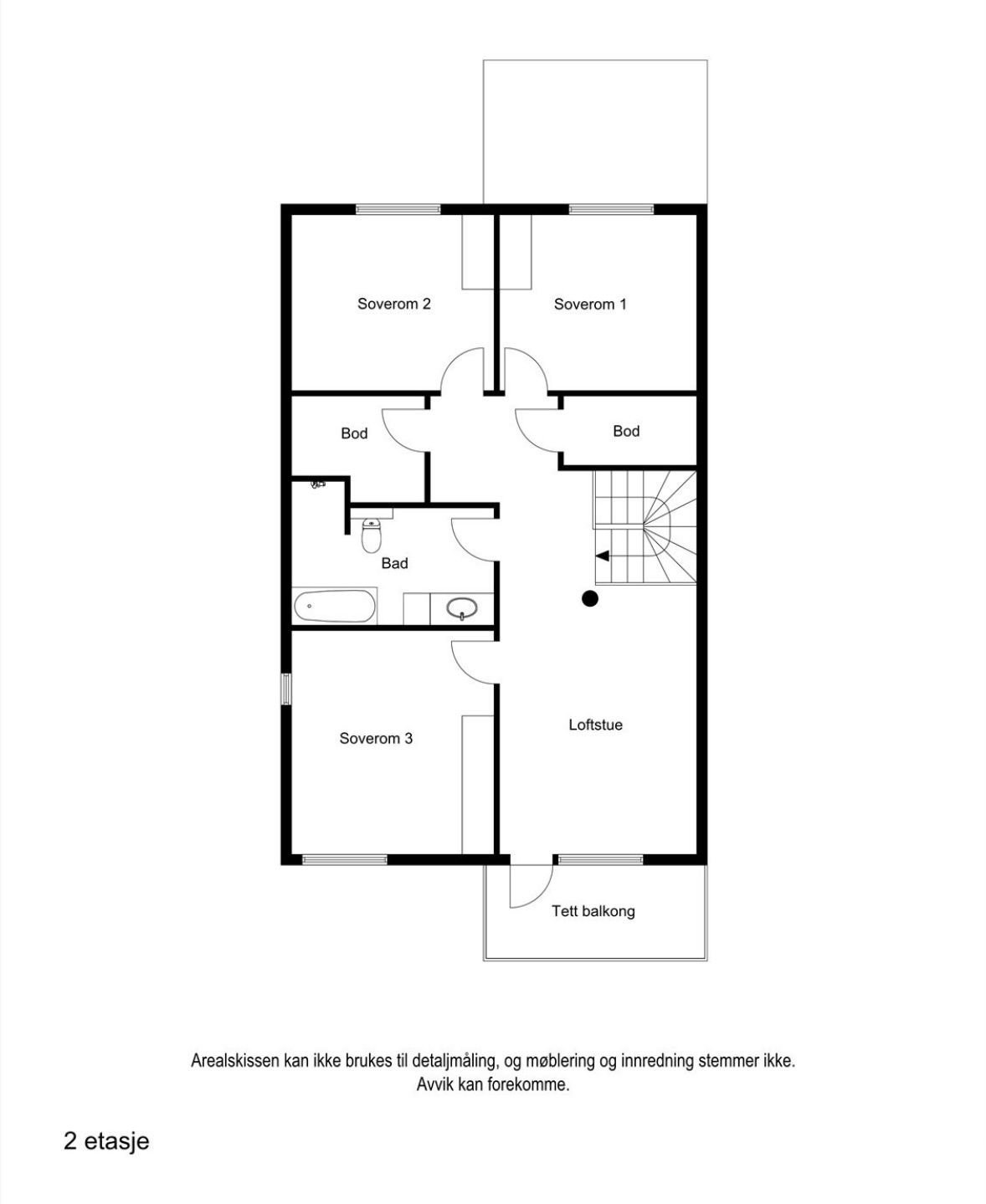 Plantegning 2.etasje Galleribilde