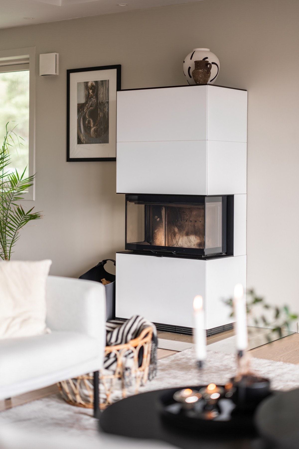 Hyggelig peis for kalde vinterkvelder. Galleribilde