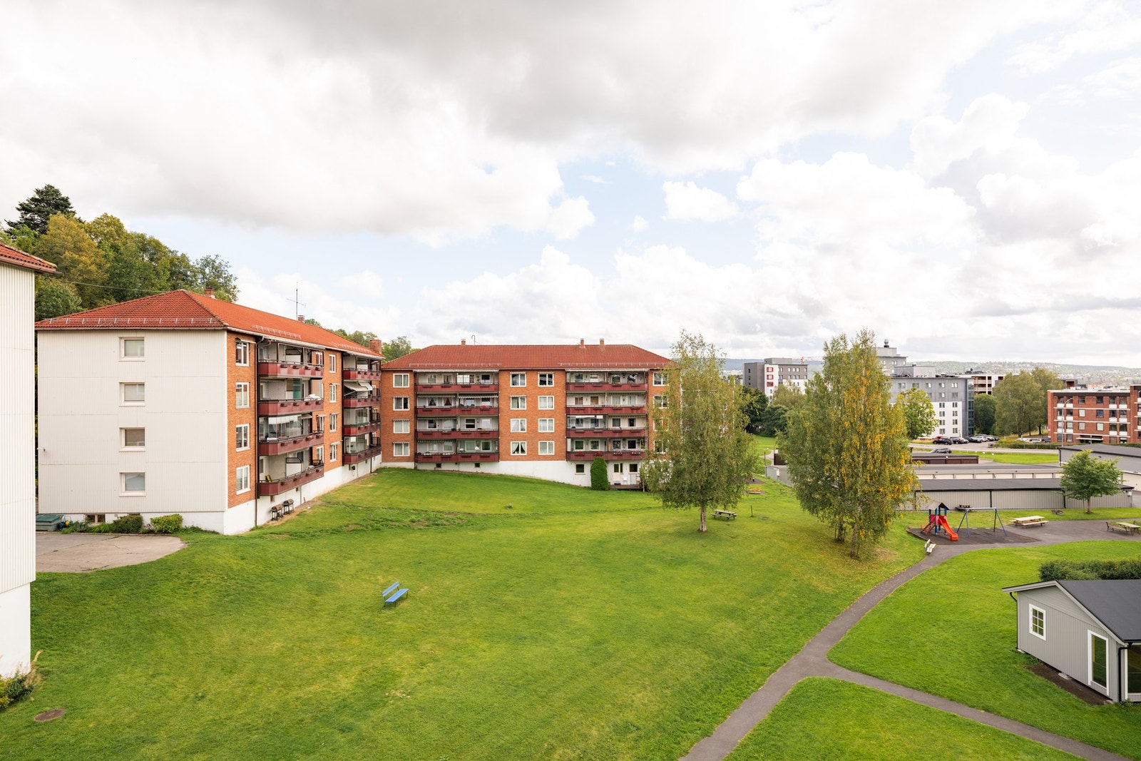 Luftig utsikt fra balkongen. Galleribilde