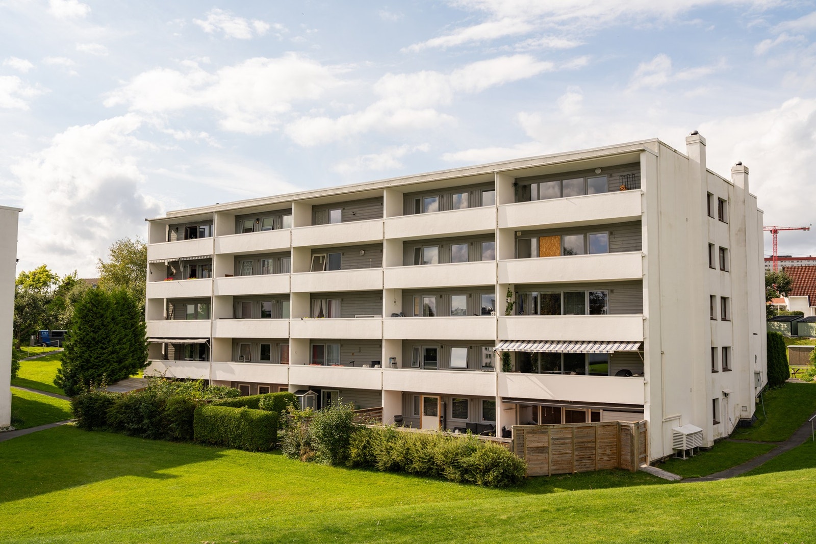 Fasade. Leiligheten ligger i 4.etg/toppetg. Galleribilde