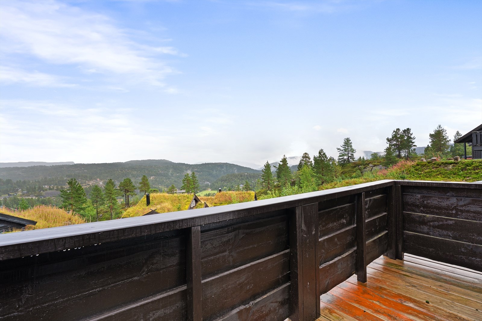 Vidstrakt utsikt over fjellheimen Galleribilde