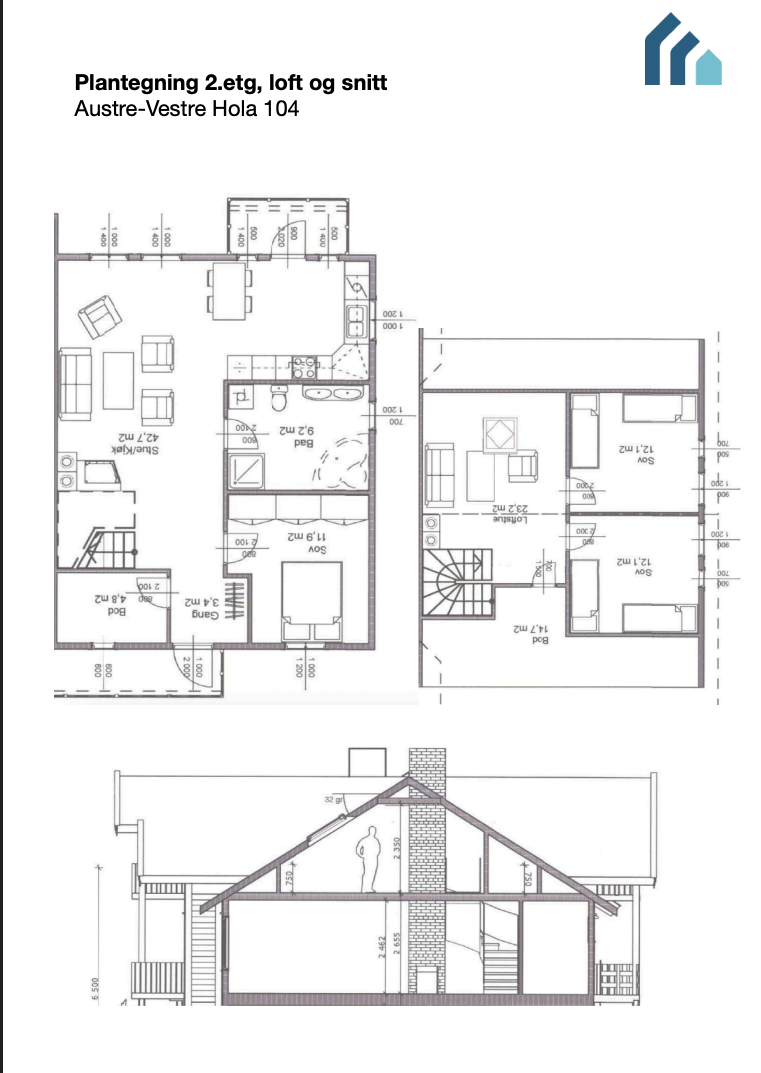 Plantegning Galleribilde