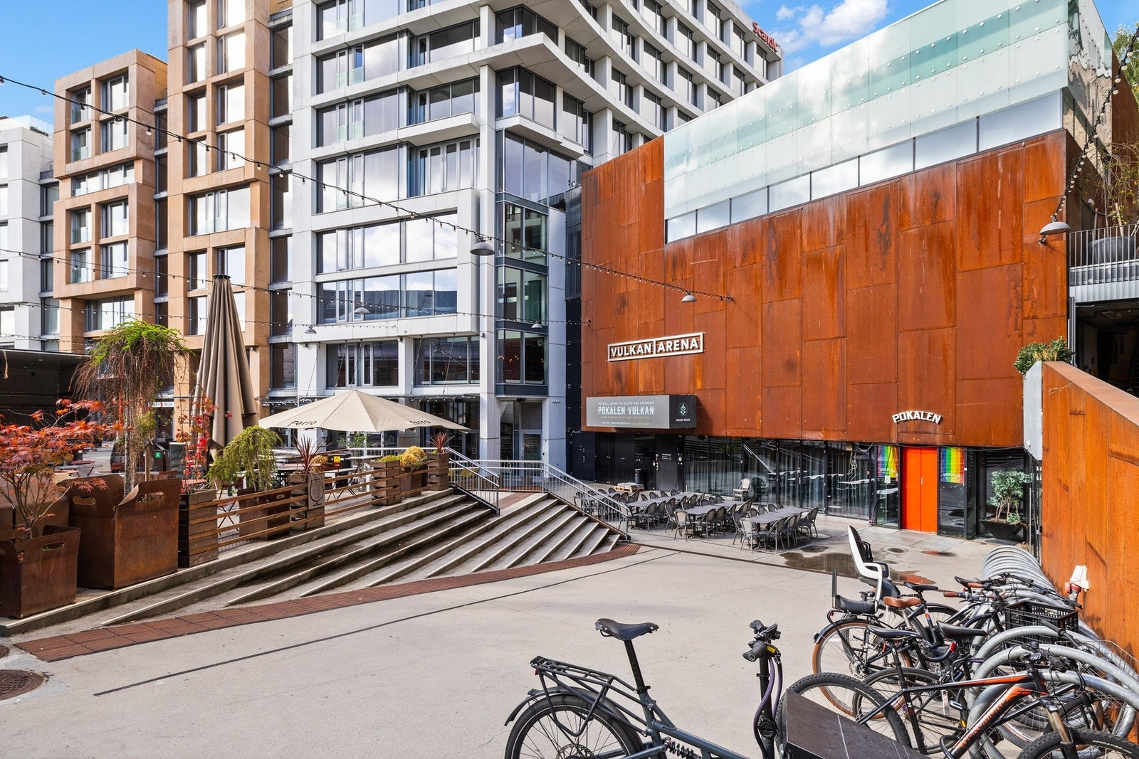 Kort vei til Vulkan arena og Mathallen. Galleribilde