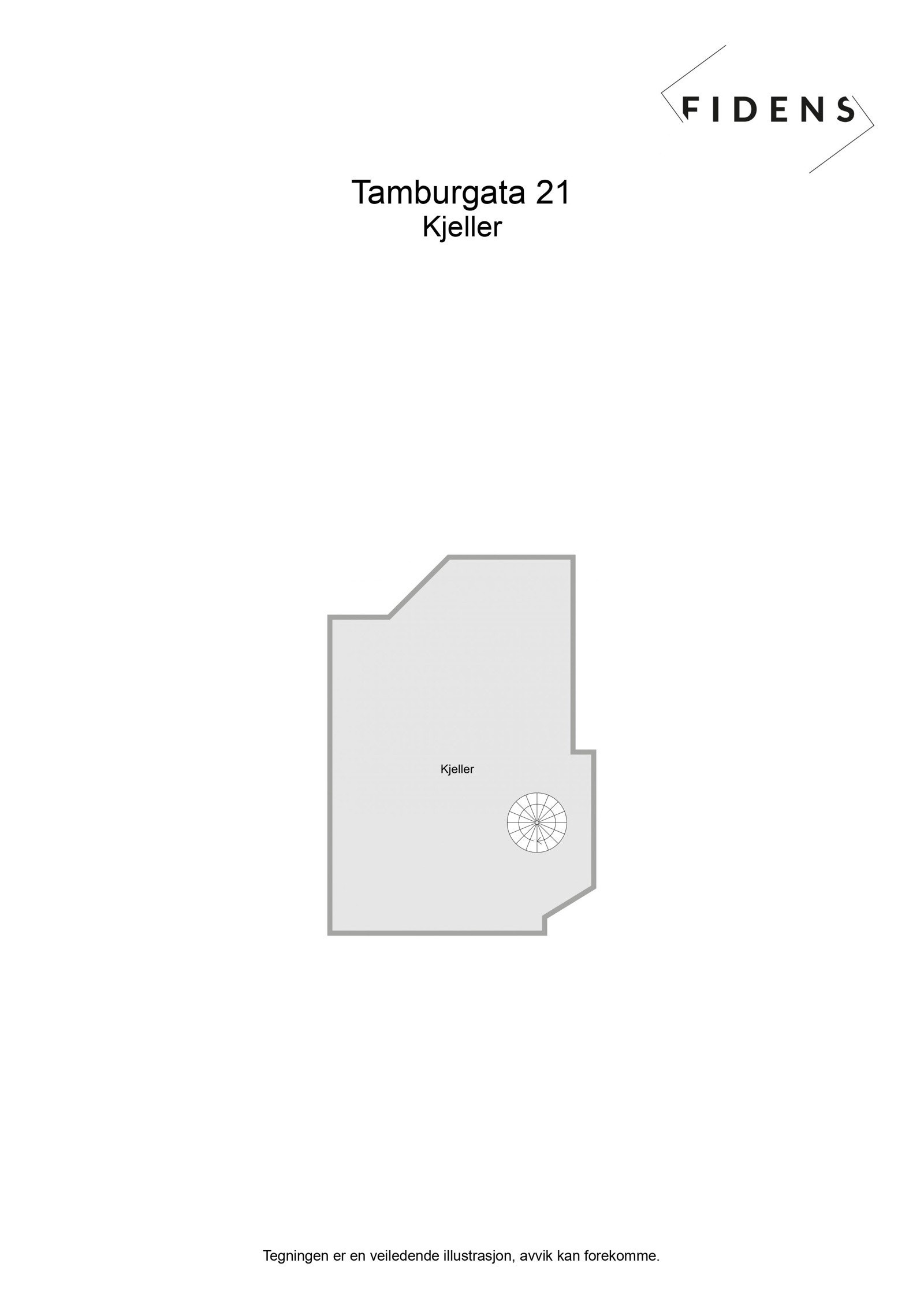 Floorplan letterhead - Tamburgata 21 - Kjeller - 2D Floor Plan Galleribilde