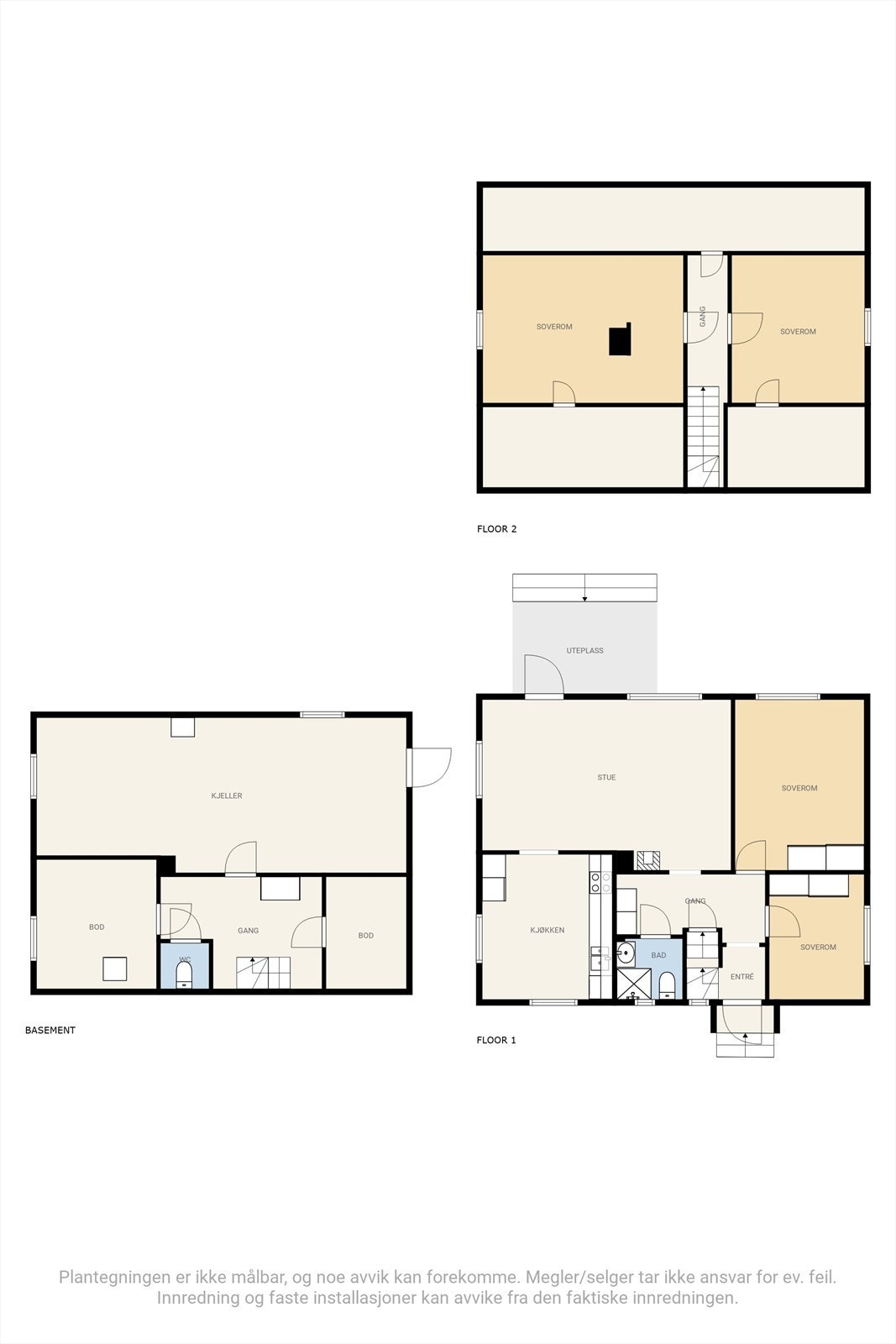 Plantegning 3 etasje Galleribilde