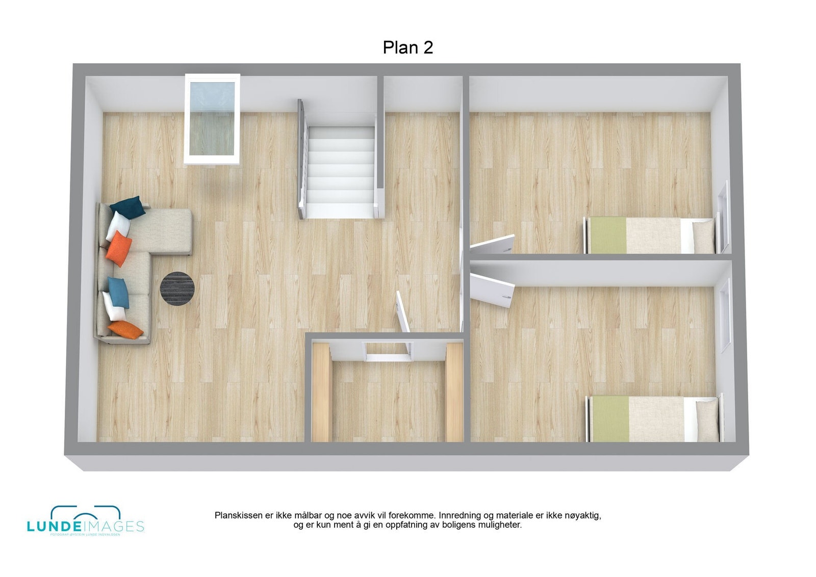 Planskisse 3. etasje 3D - ikke målbar Galleribilde