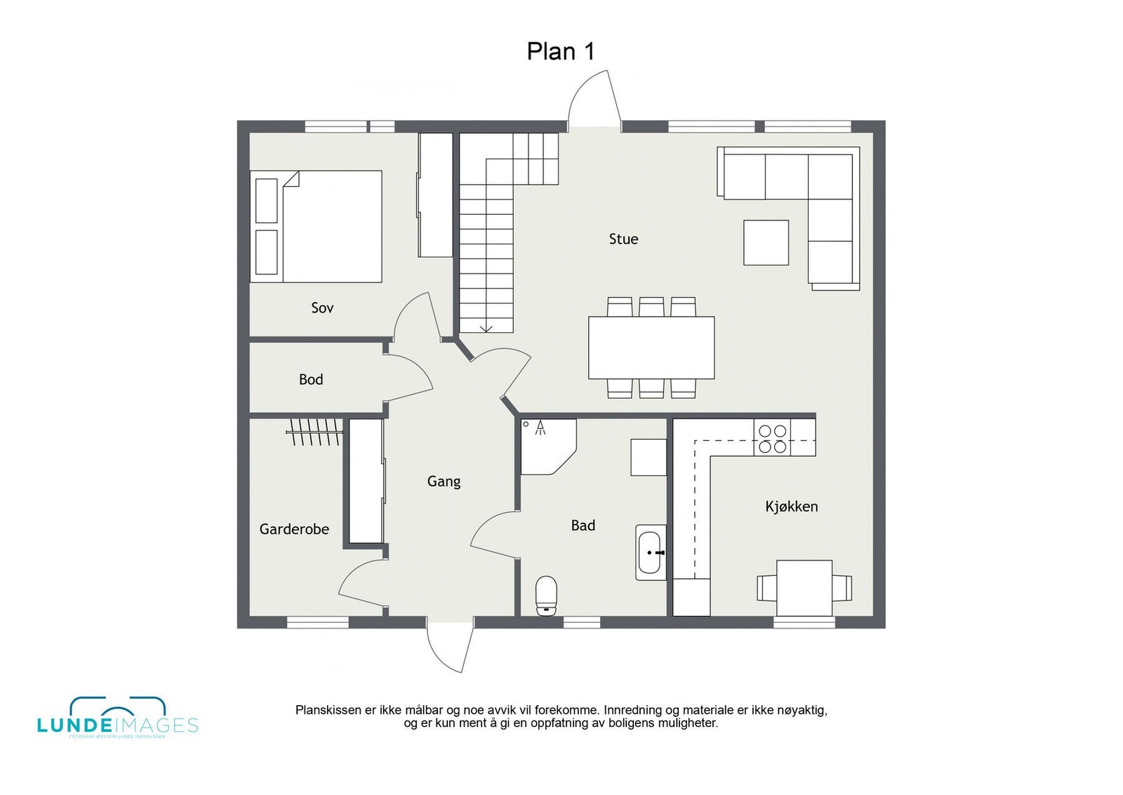 Planskisse 2. etasje - ikke målbar Galleribilde