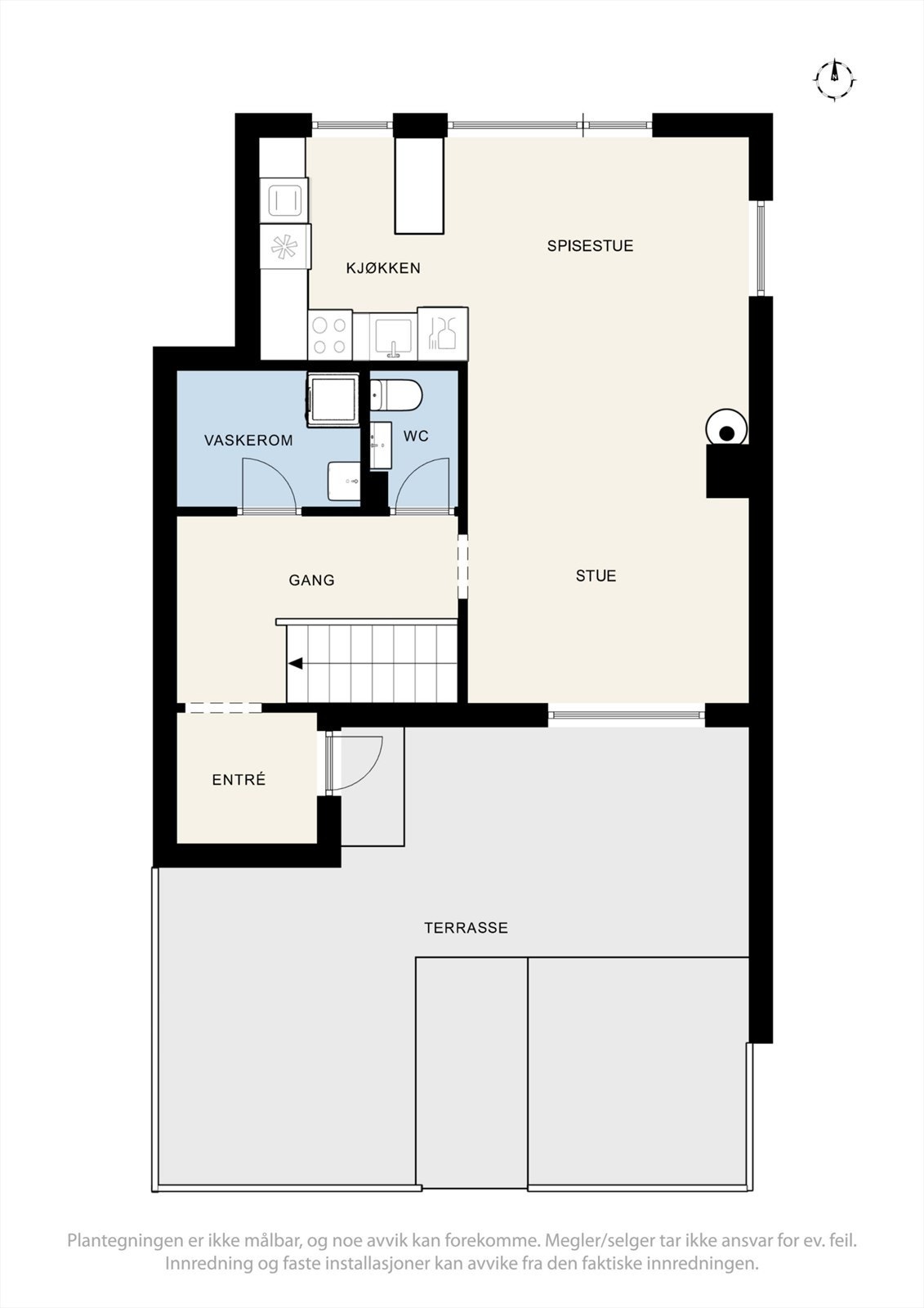 Plantegning 1. etasje. Galleribilde