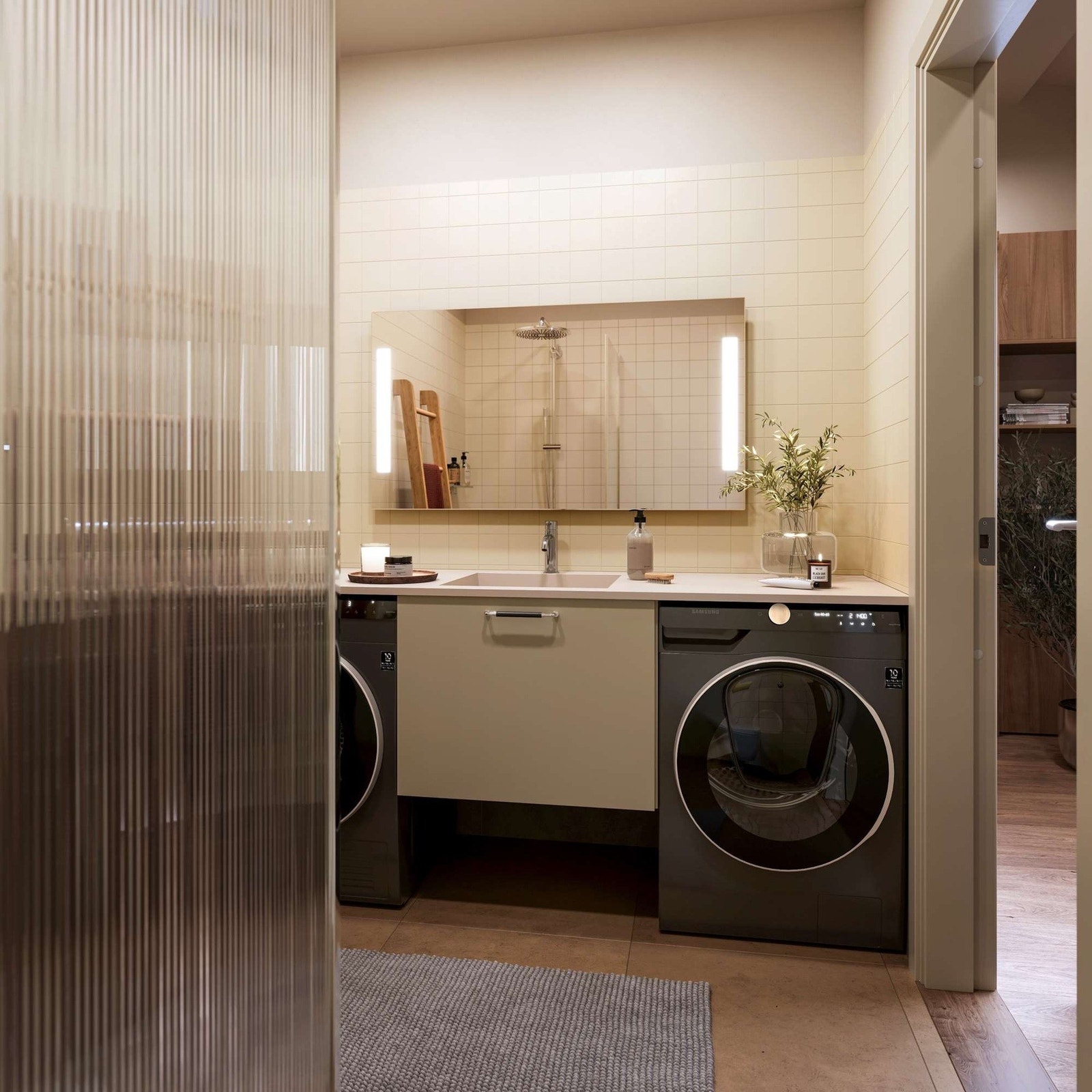 Bildet er en illustrasjon av baderom. Bildet kan avvike fra ferdig leveranse Galleribilde