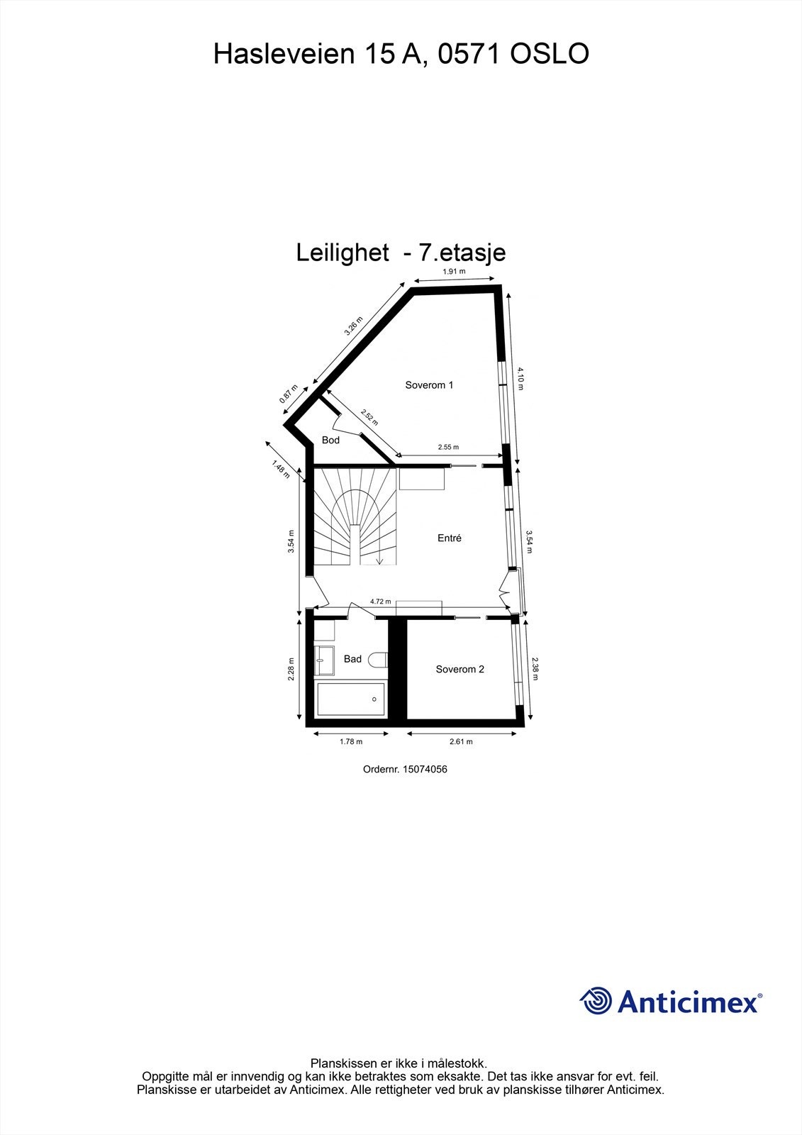 Planskisse - 7. etasje Galleribilde