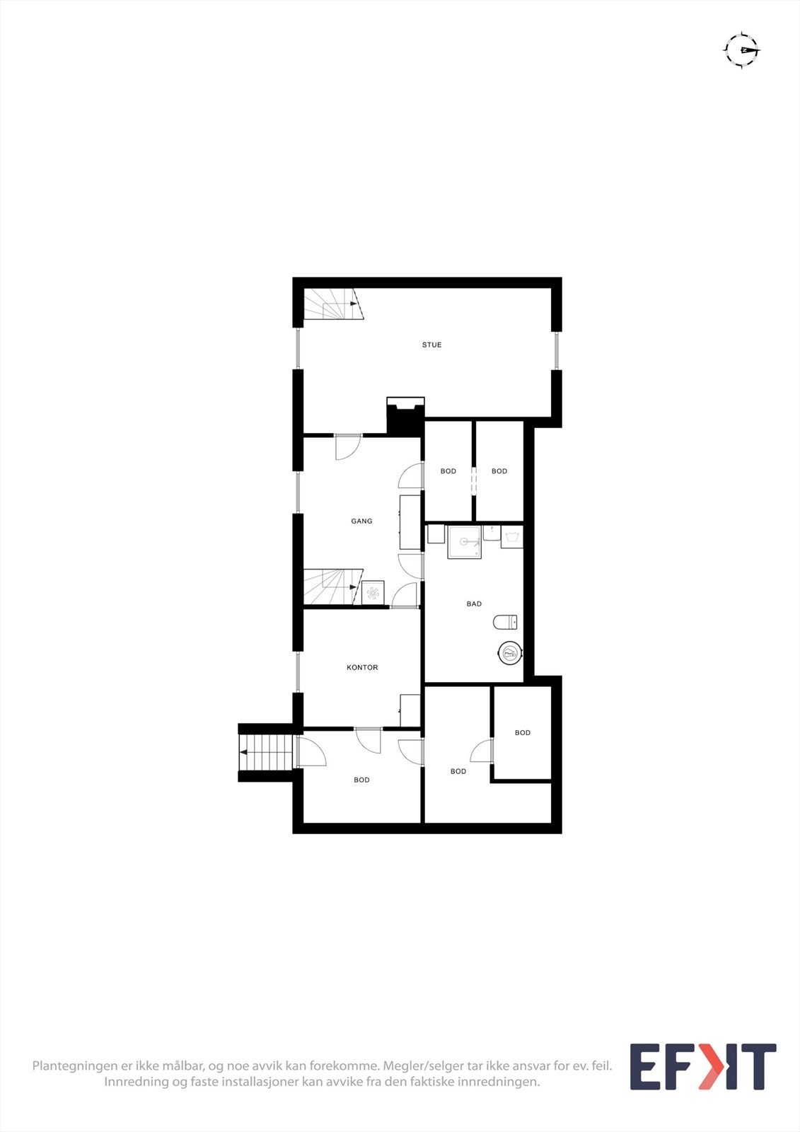 Plantegning kjeller Galleribilde