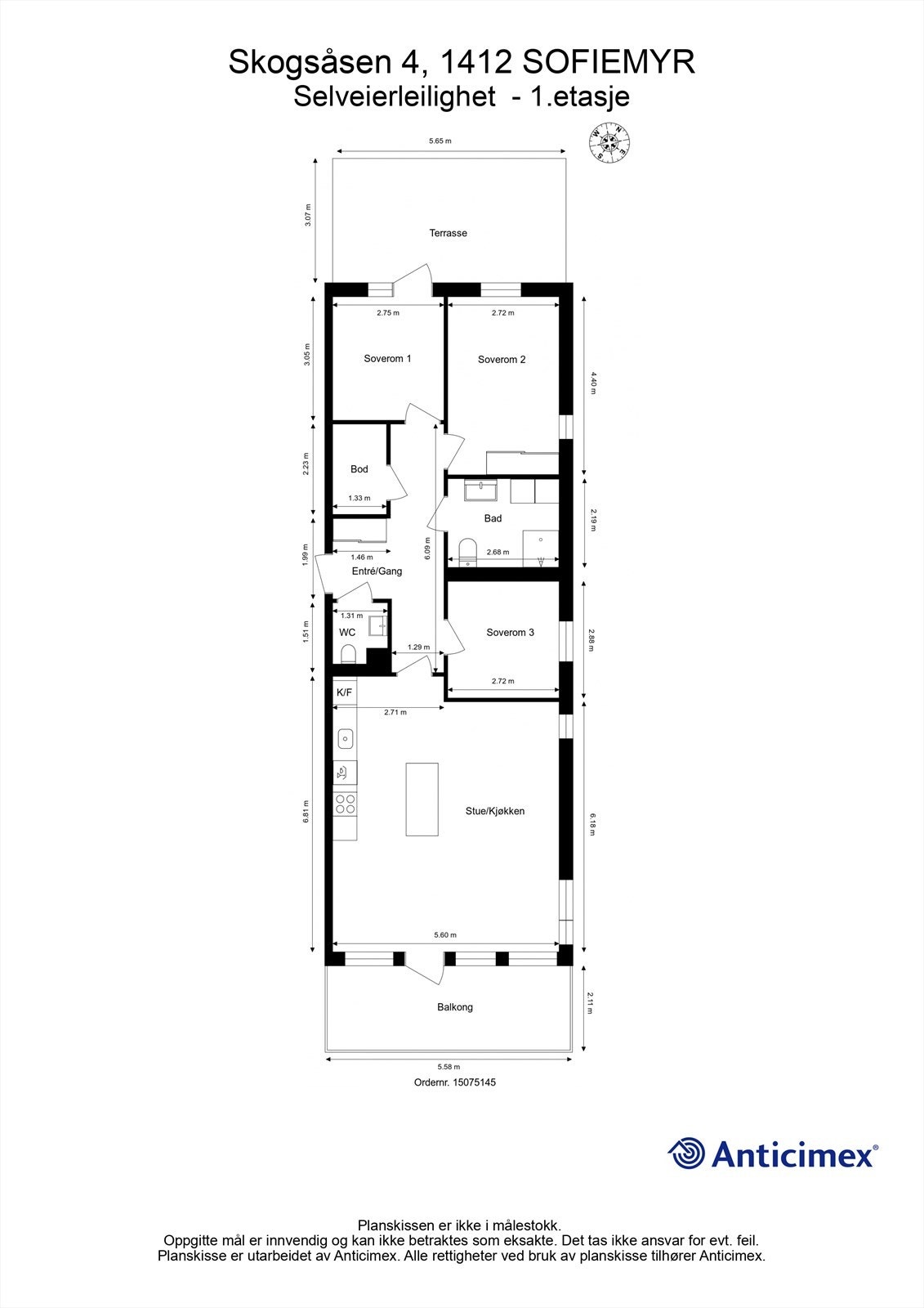 Plantegning 1.etasje Galleribilde