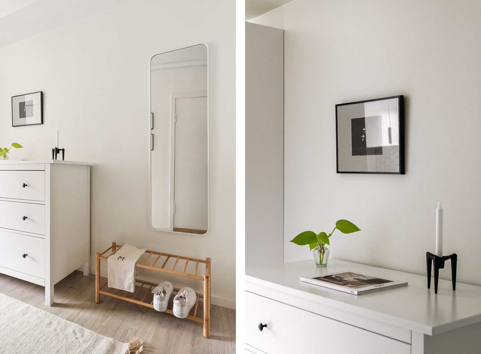 Fra entréen er det tilkomst til leilighetens to soverom. Galleribilde