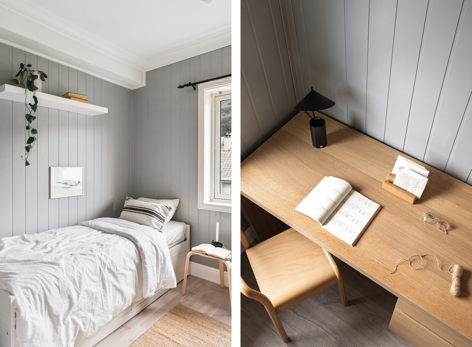 Begge soverommene vender mot blindgaten på borettslagets østside. Galleribilde