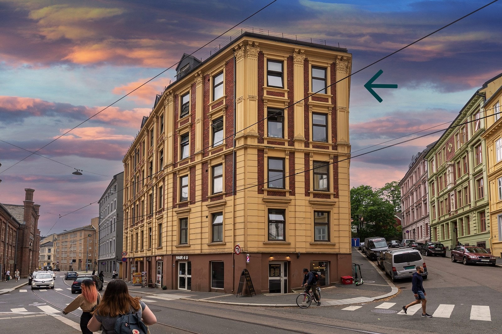 Fasade Pilestredet 55. Galleribilde