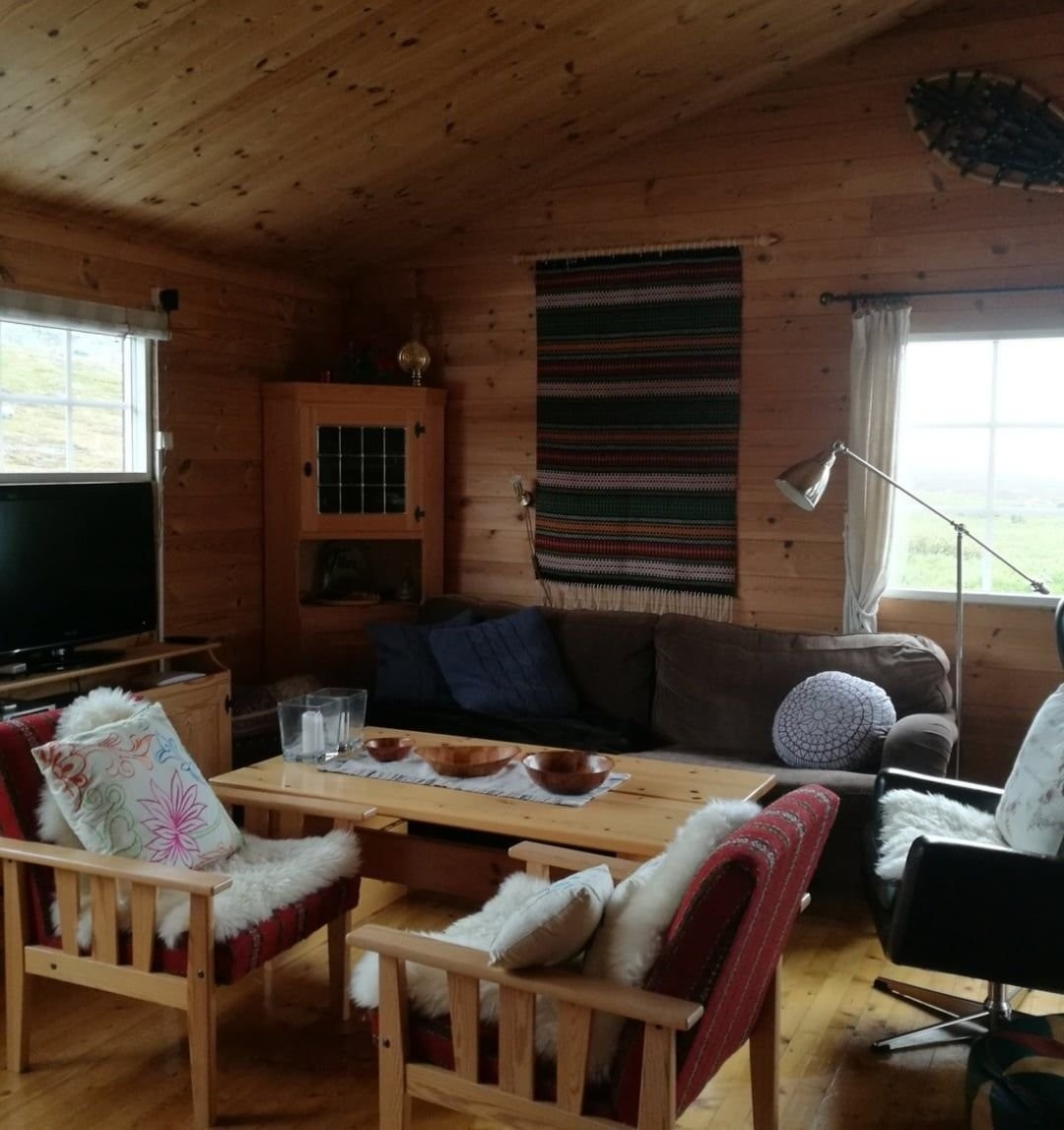 Sofa og TV-krok i stuen Galleribilde