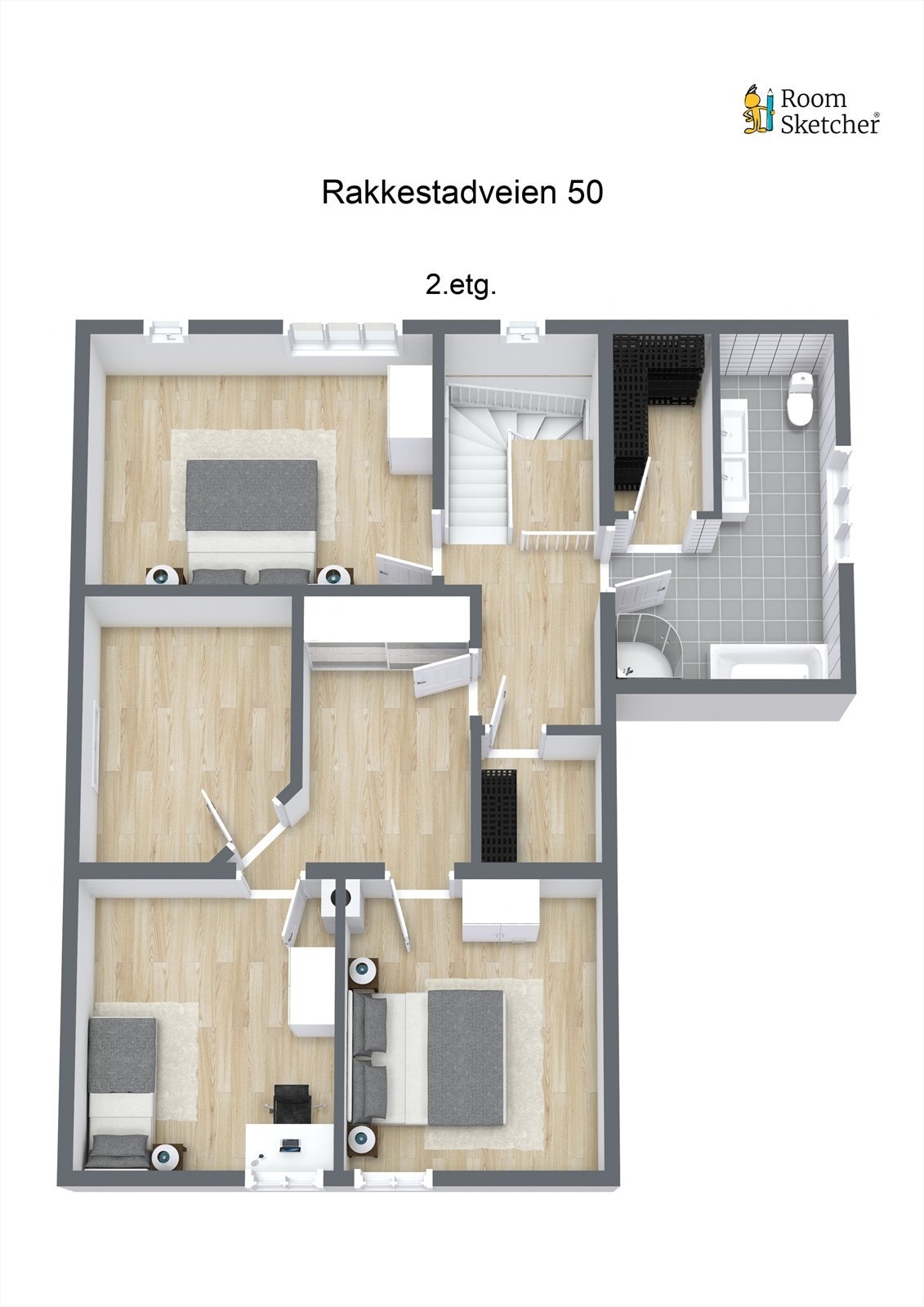 Plantegning 2. etasje Galleribilde