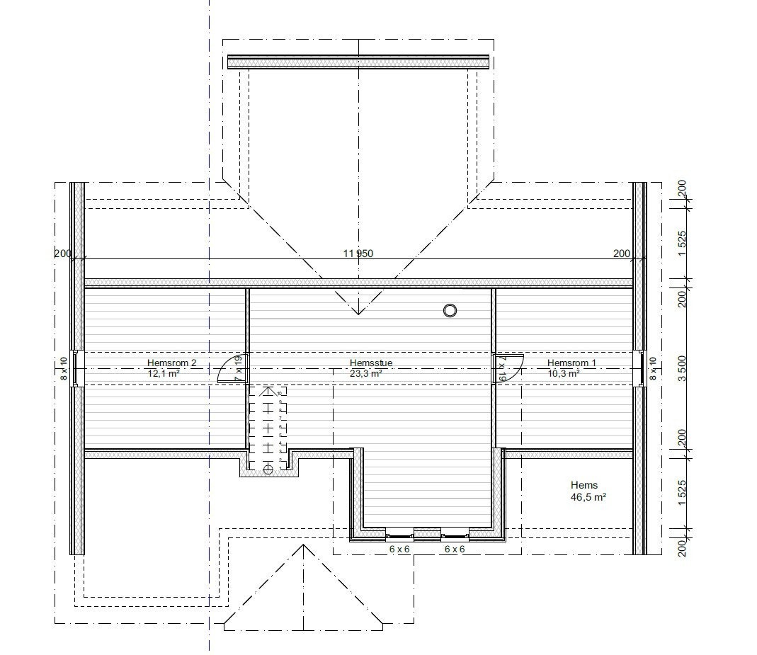 Plantegning hems Galleribilde