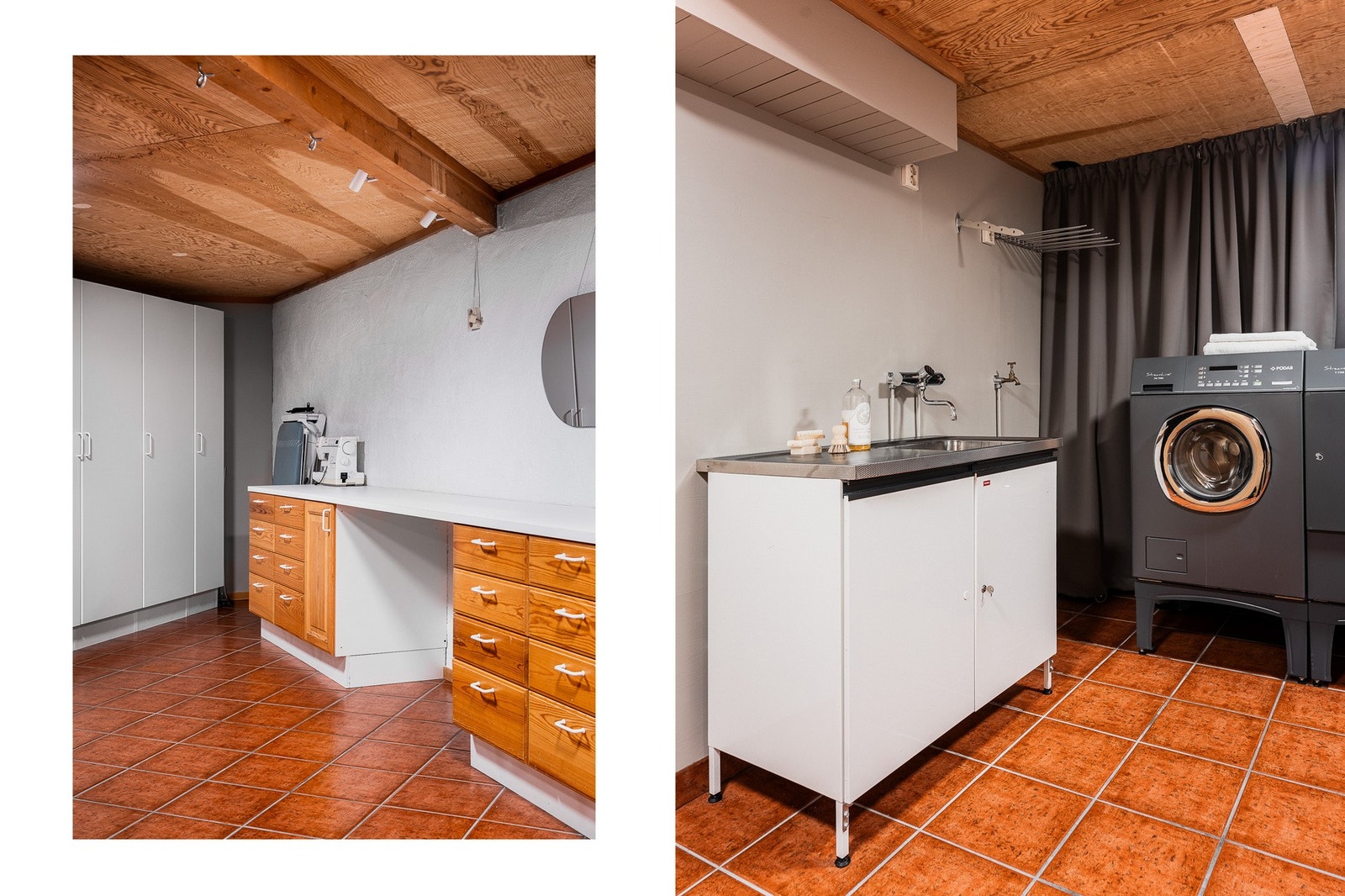 Praktisk og stort vaskerom. Galleribilde