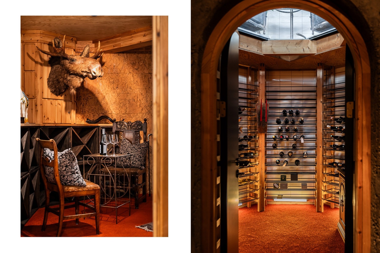 Vinrom - en elegant detalj for entusiasten. Galleribilde