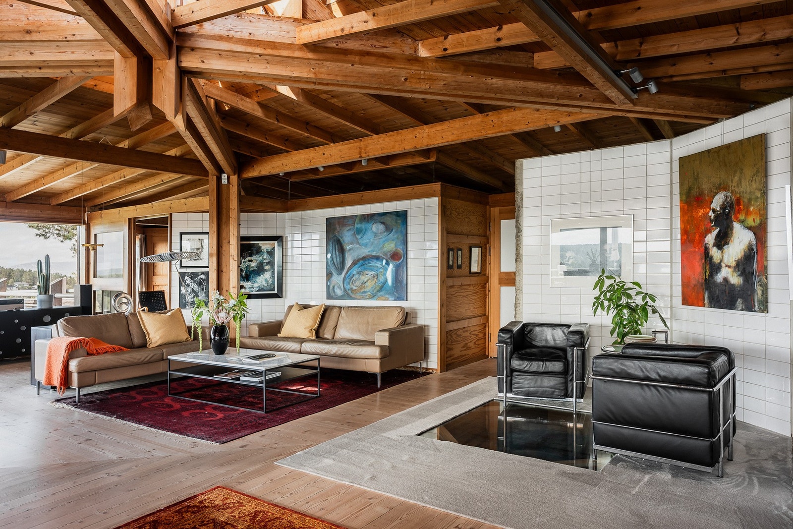 Åpent bjelkelag. Galleribilde