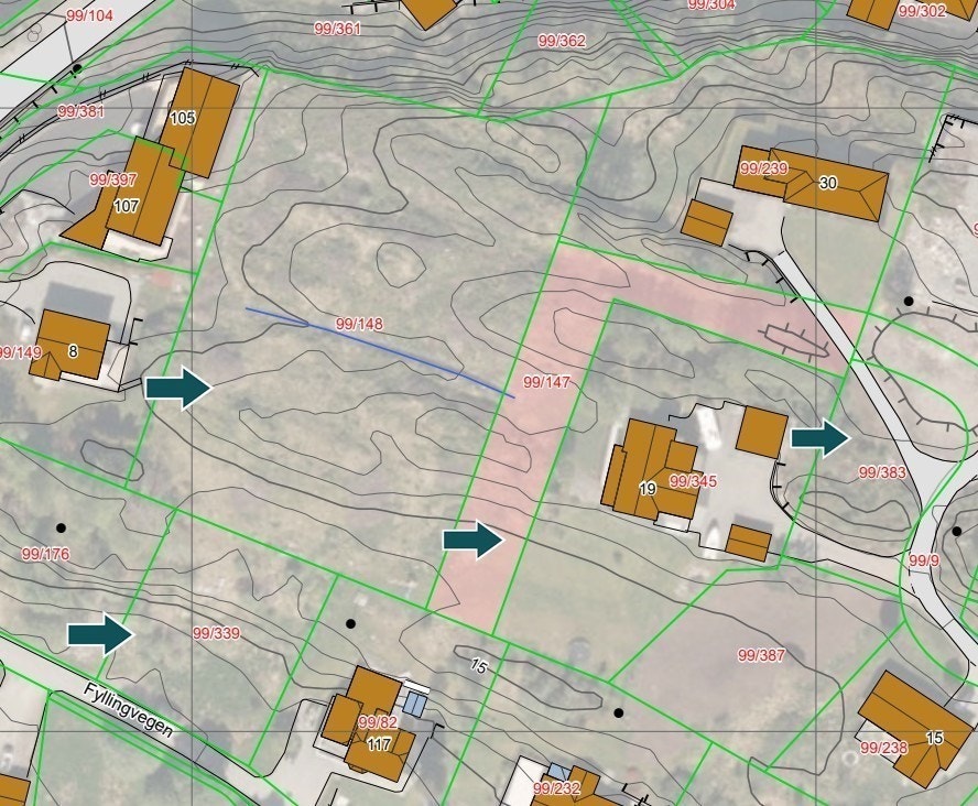 Tomteoversikt Galleribilde