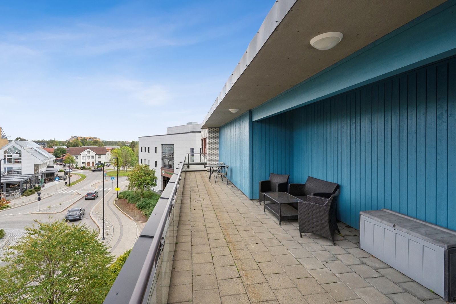 I tillegg har sameiet en felles takterrasse, noe som gir beboerne en ekstra uteplass. Galleribilde