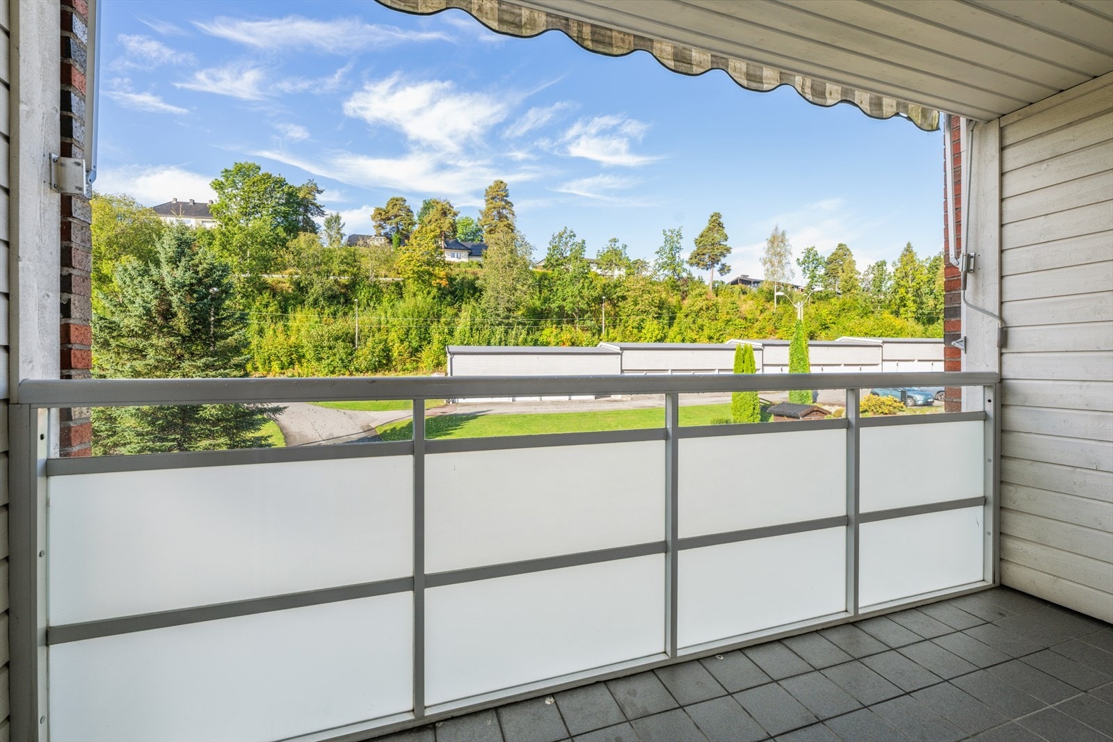 Balkong med kveldsol Galleribilde