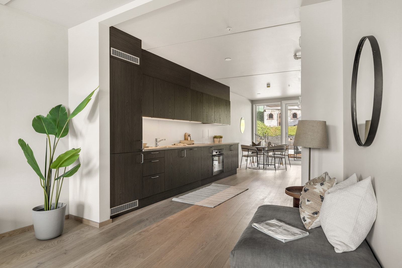 Bilde tatt fra en tilsvarende leilighet i 1. etasje Galleribilde