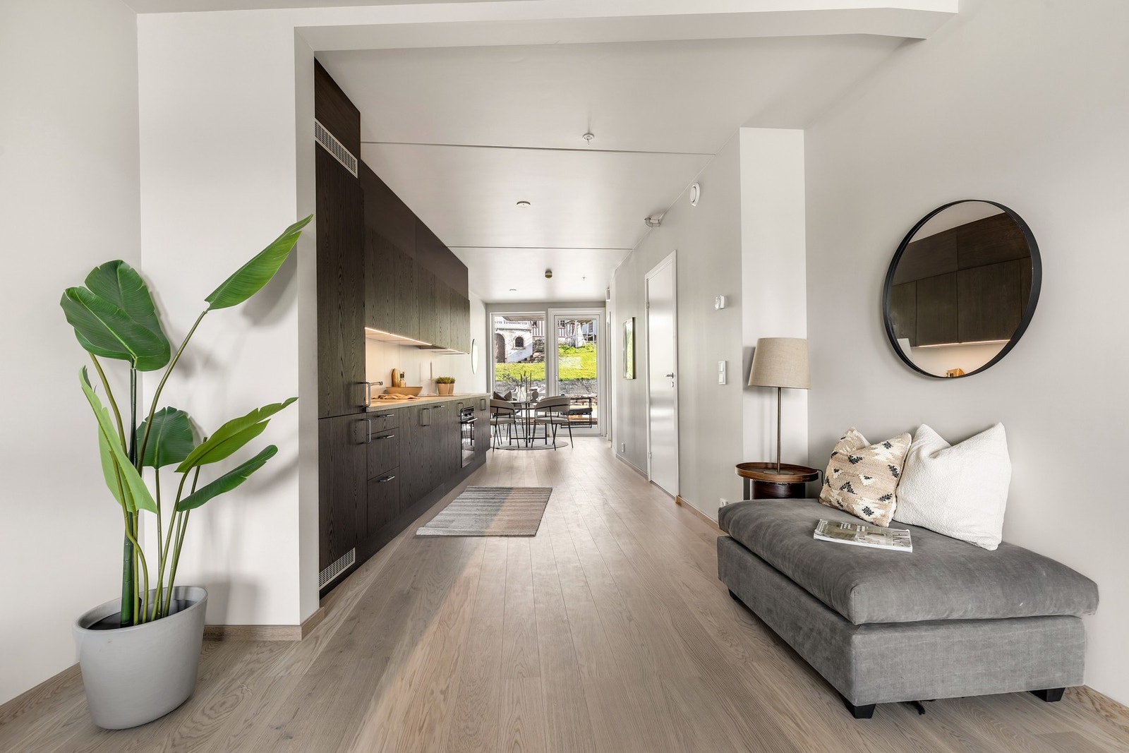 Bilde tatt fra en tilsvarende leilighet i 1. etasje Galleribilde