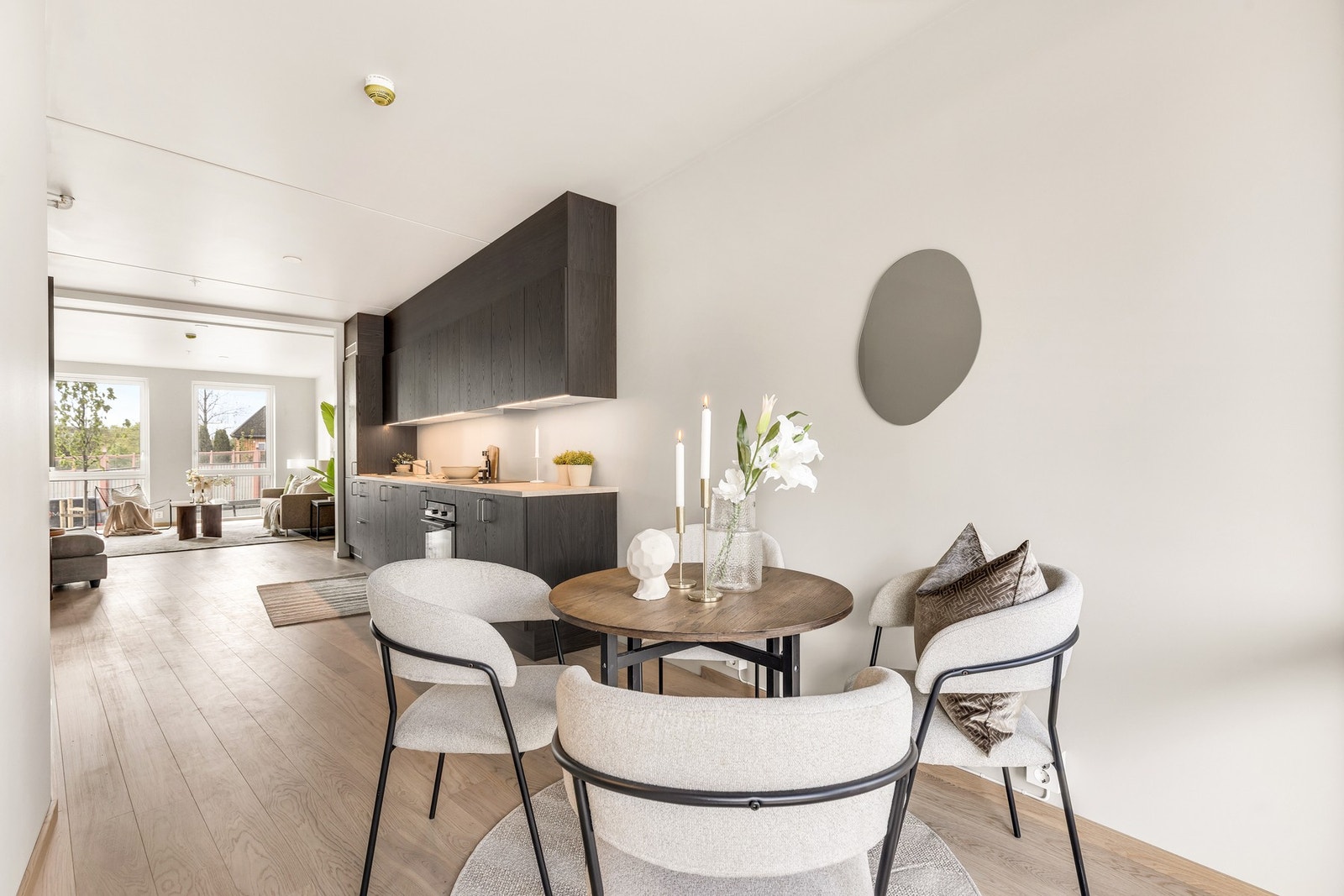 Bilde tatt fra en tilsvarende leilighet i 1. etasje Galleribilde