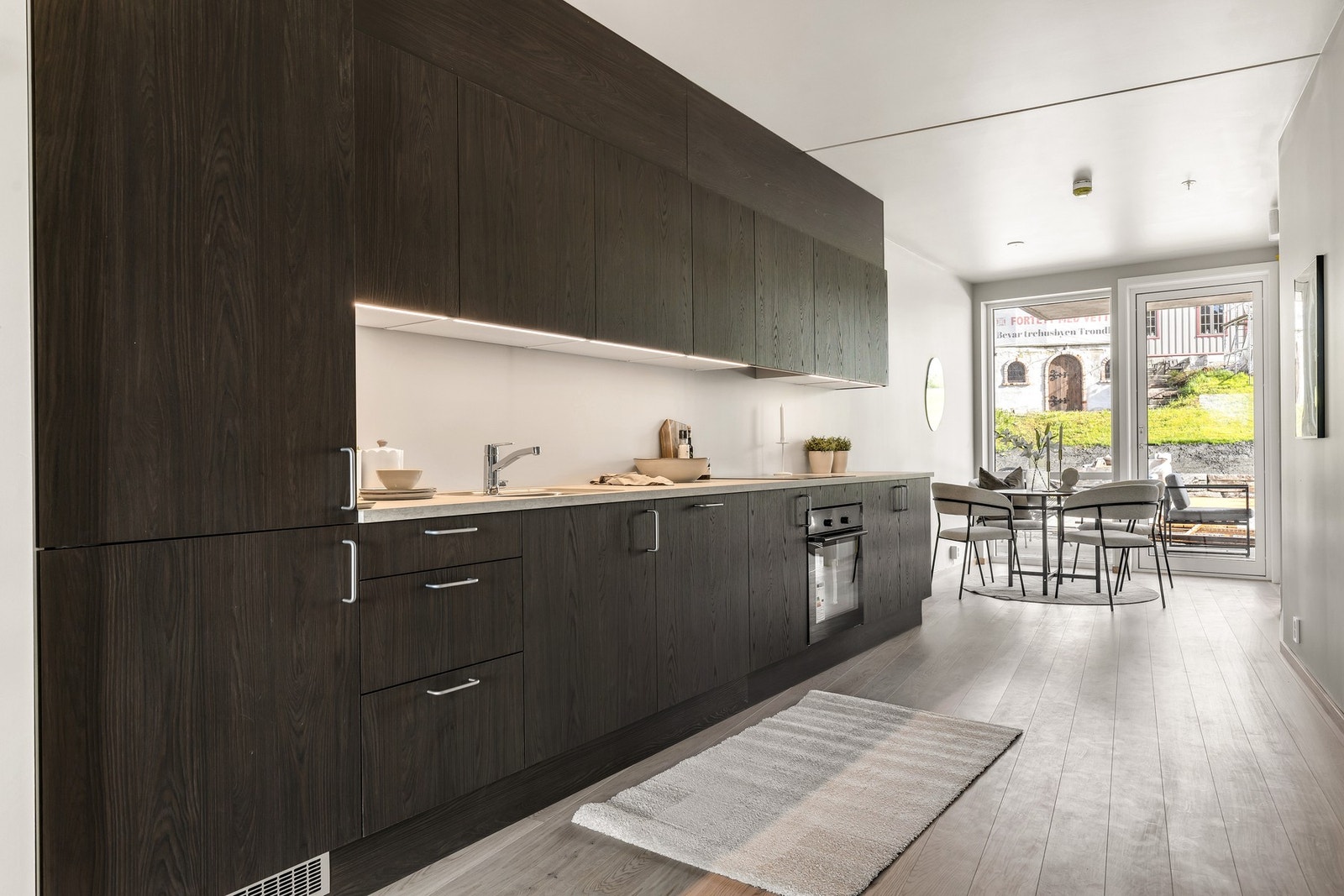 Bilde tatt fra en tilsvarende leilighet i 1. etasje Galleribilde