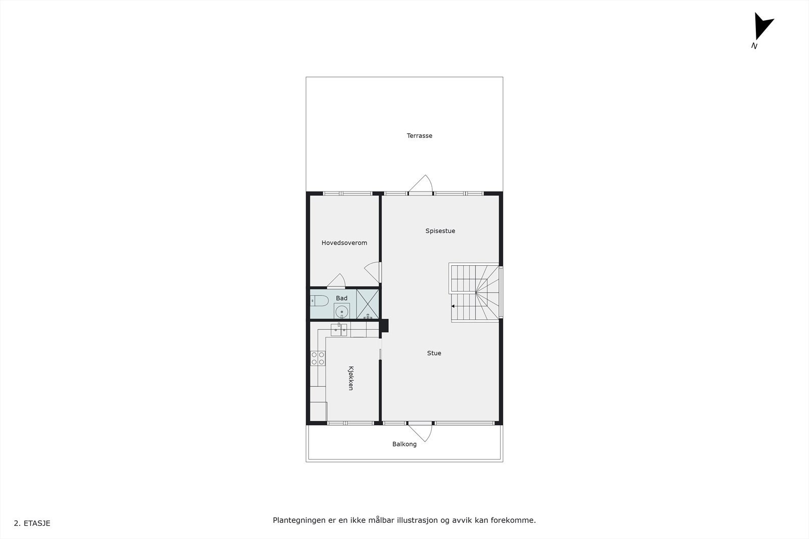 Plantegning - 2. etasje Galleribilde