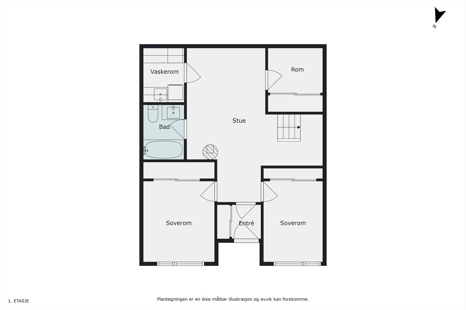 Plantegning - 1. etasje Galleribilde